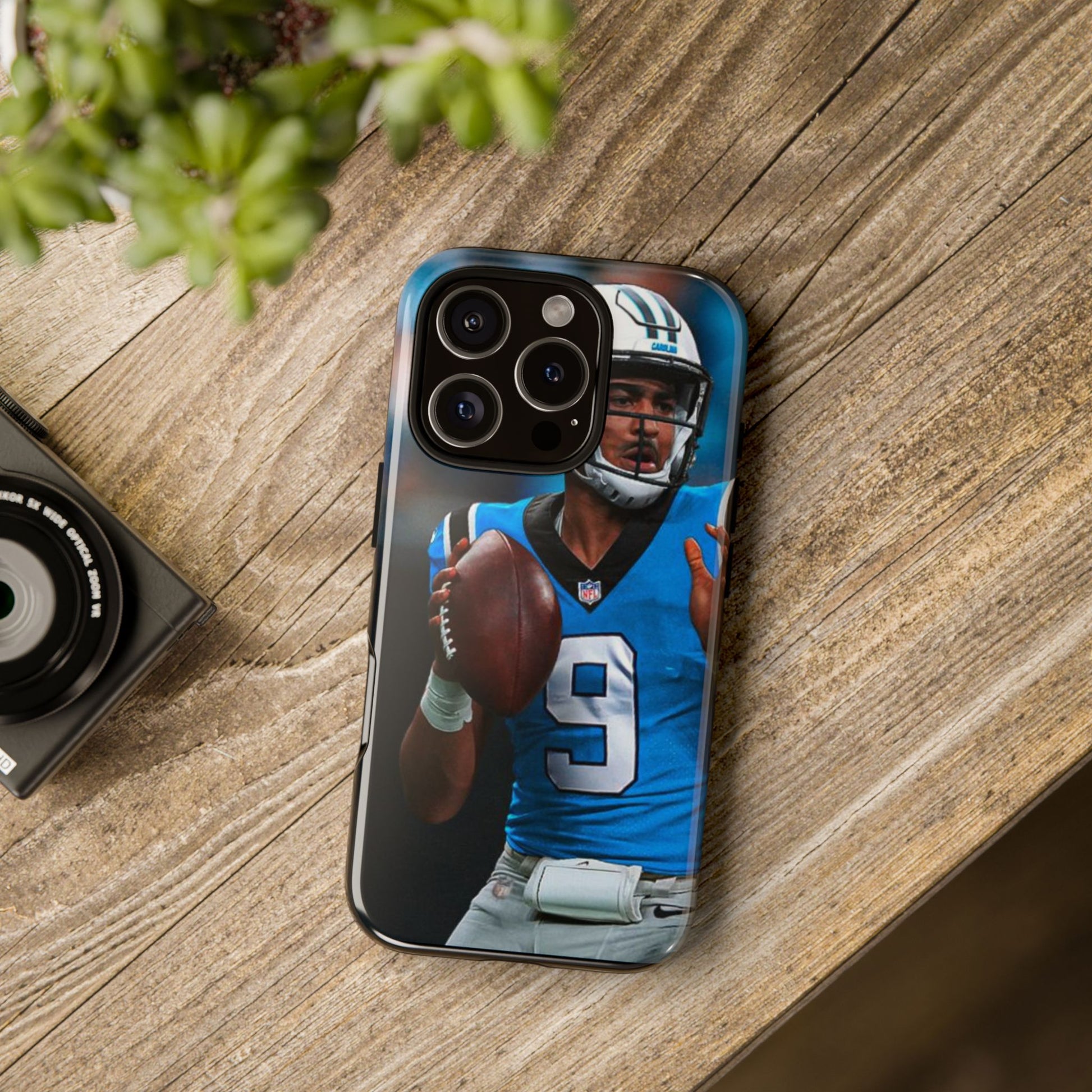 Carolina Panthers Bryce Young Football Tough Cases for iPhones, Samsung, and Pixel