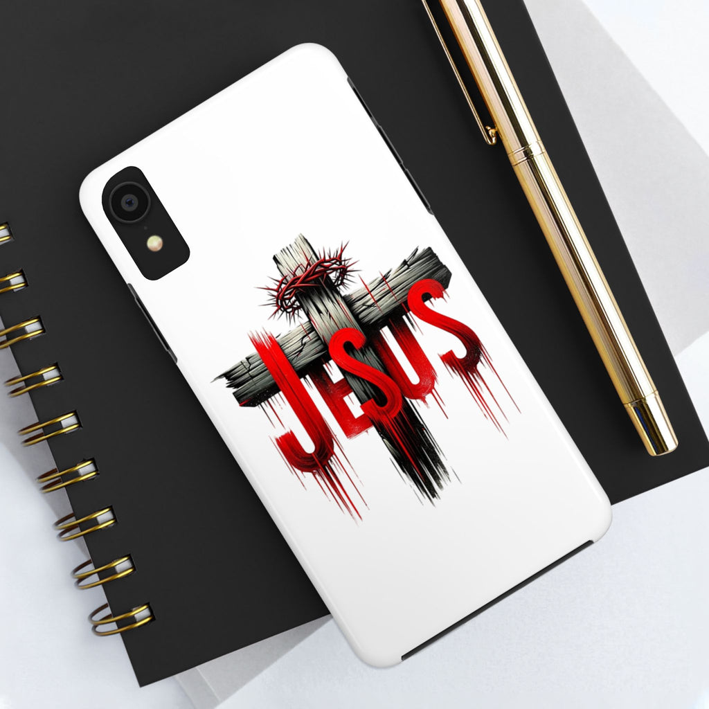 Jesus Cross and Crown Christian Theme Phone Cases for iPhones & Samsung Phones