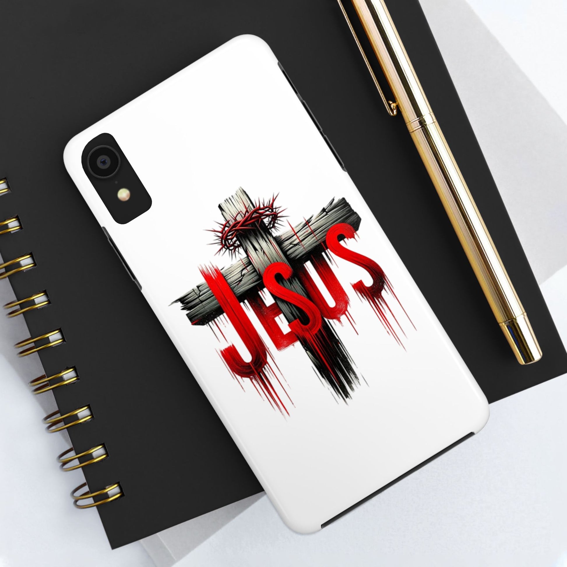 Jesus Cross and Crown Christian Theme Phone Cases for iPhones & Samsung Phones