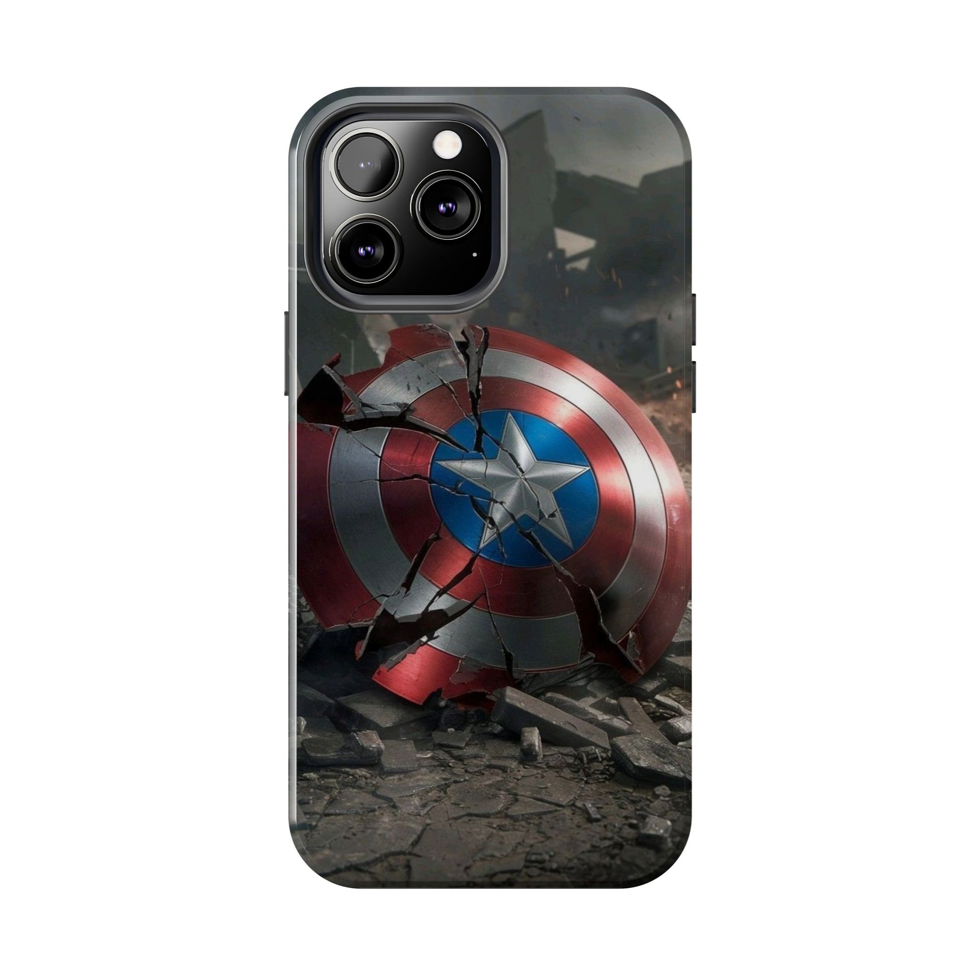 Capt. America Shield Tough Phone Cases for Iphones & Samsung Phones Durable