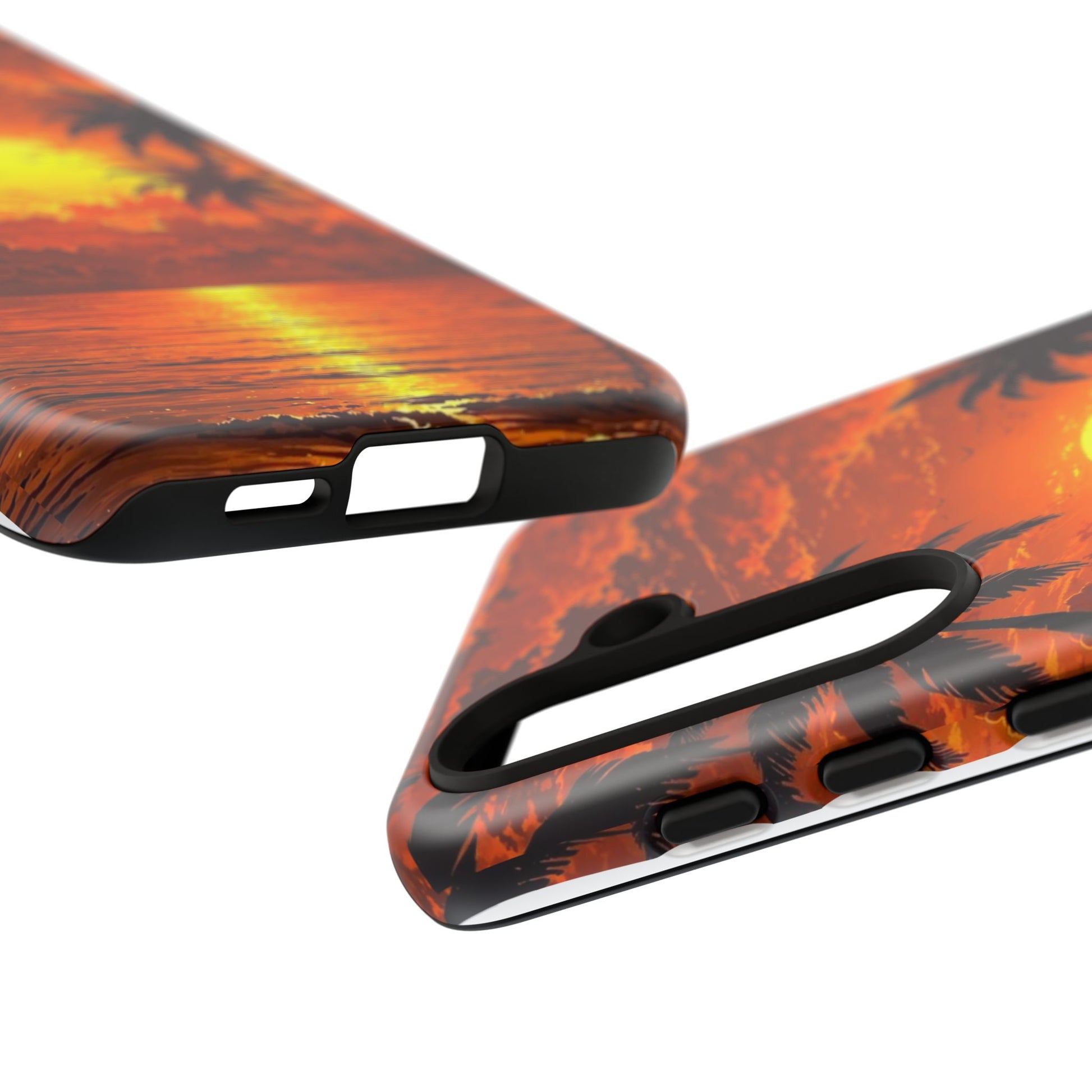 Beautiful Beach Sunset Tough Cases for iPhones, Samsung, and Pixel
