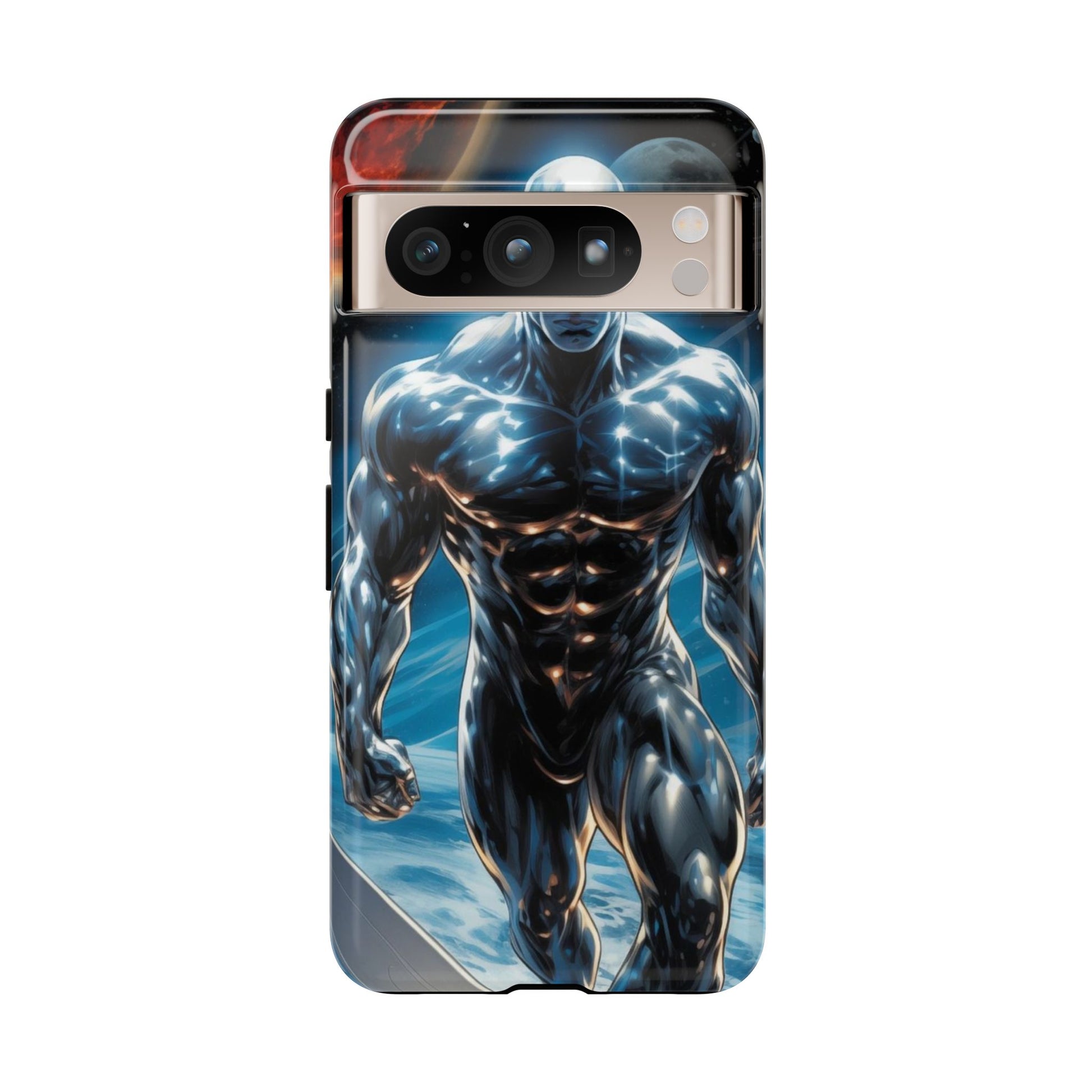 The Silver Surfer Comic Art Phone Case, Tough Cases for iPhones, Samsung, and Pixel