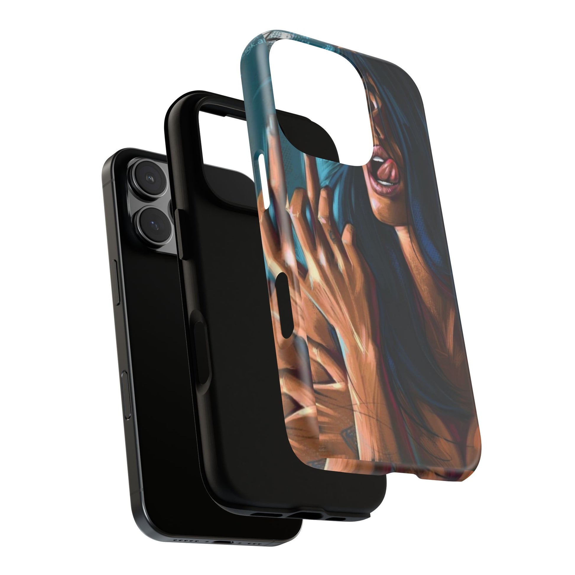 Tough Girl Theme Urban Design Cases for iPhones, Samsung, and Pixel