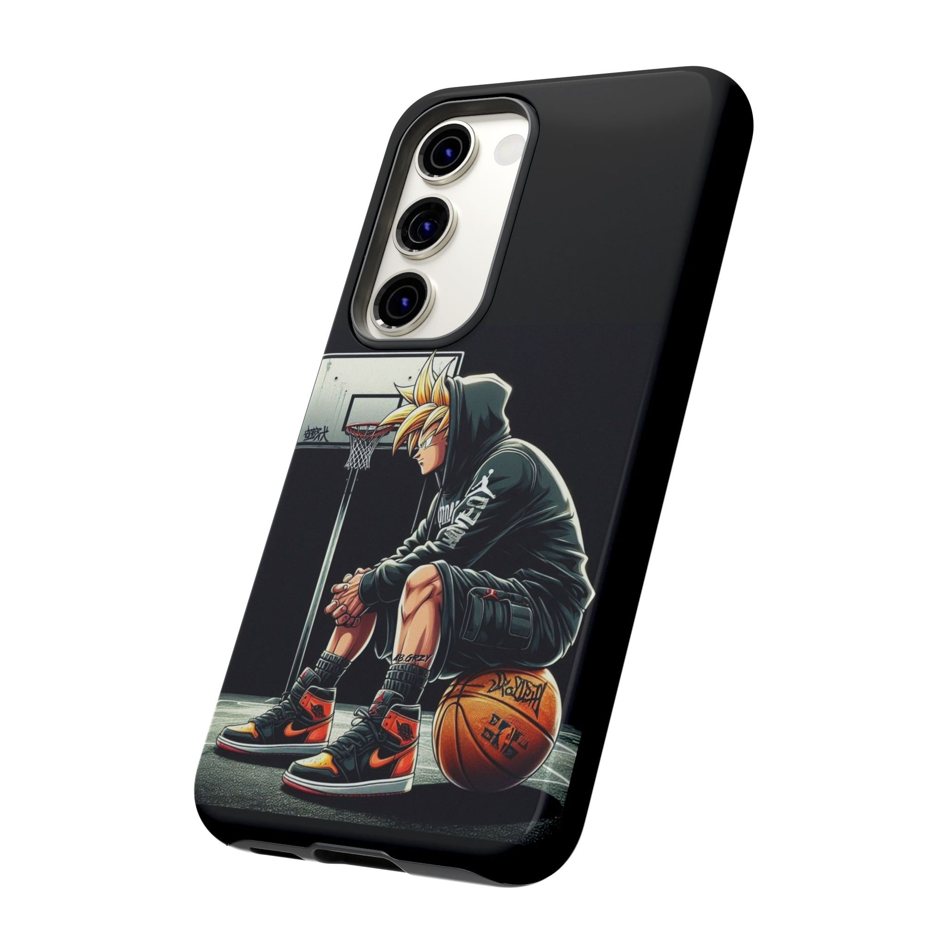 Son Goku Basketball Tough Cases for iPhones, Samsung, and Pixel