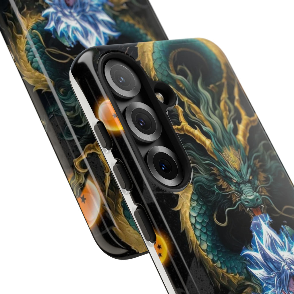 Anime Goku x Shenron Dragonball Z Tough Cases for iPhones, Samsung, and Pixel