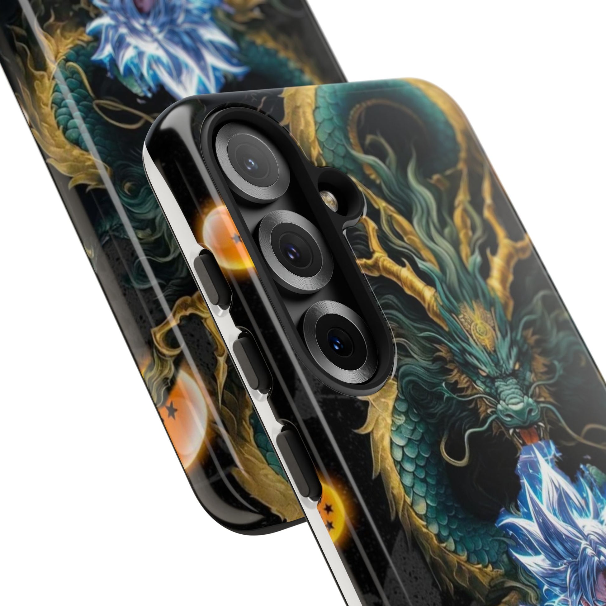 Anime Goku x Shenron Dragonball Z Tough Cases for iPhones, Samsung, and Pixel
