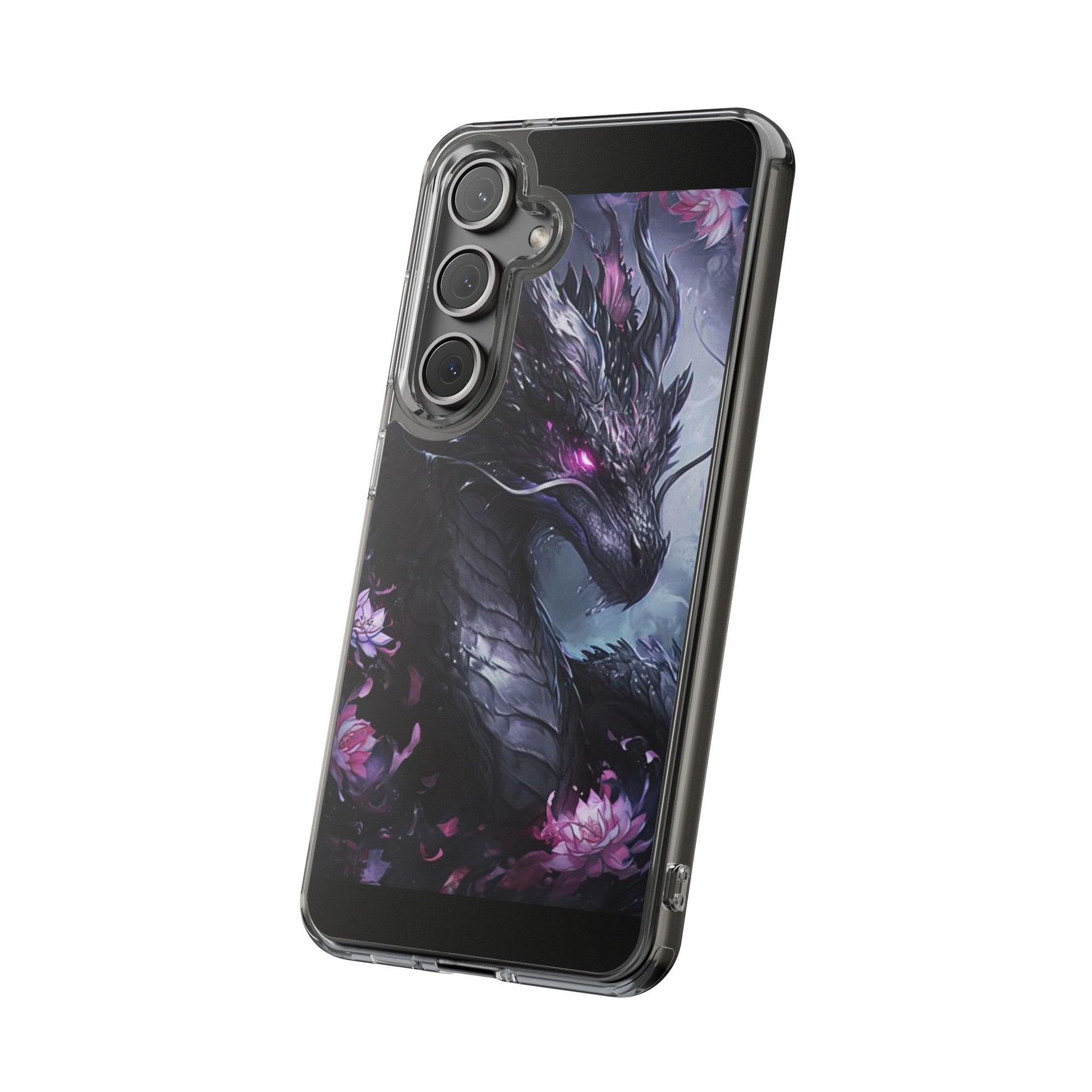 Phone Cases, Purple Dragon Design, iPhone Samsung Case, Protective Cover, Unique