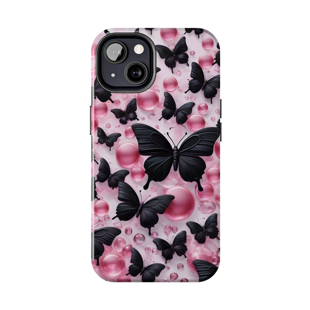 Pearls and Butterflies Theme Phone Cases for iPhones & Samsung Phones