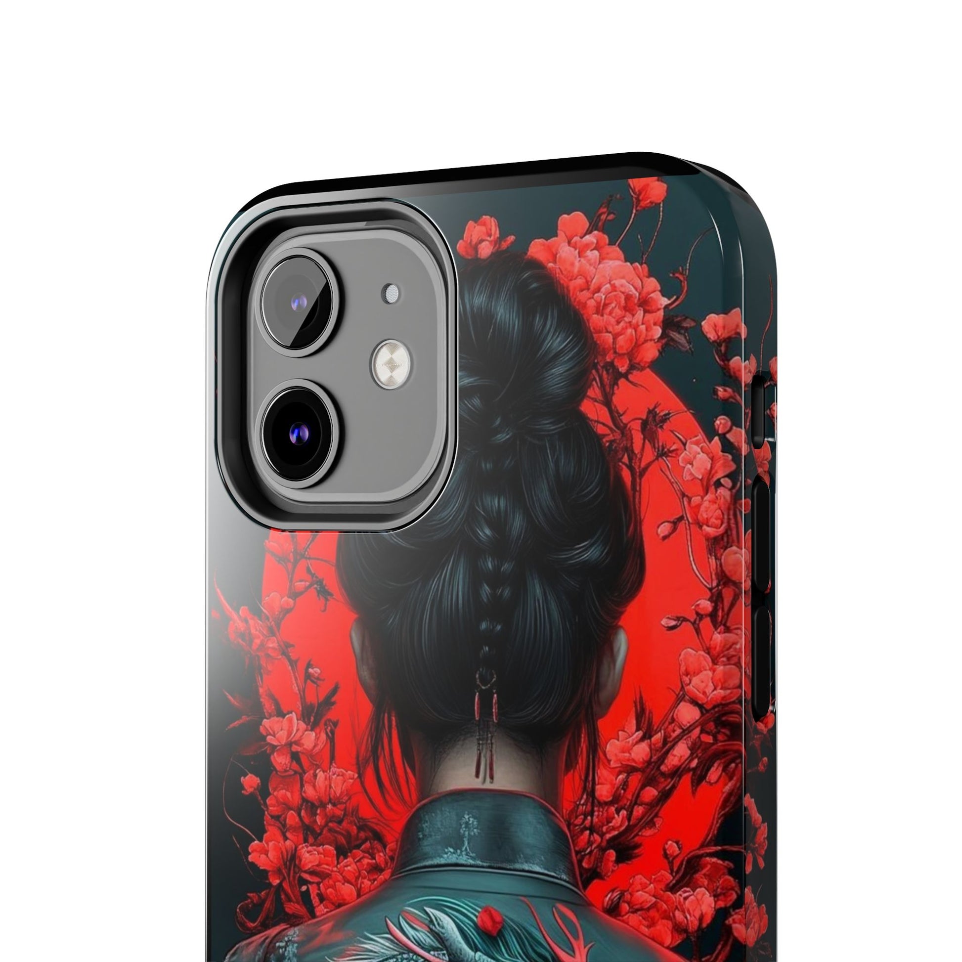 Dragon Geisha Japanese Design Phone Cases for iPhone & Samsung Galaxy Phones