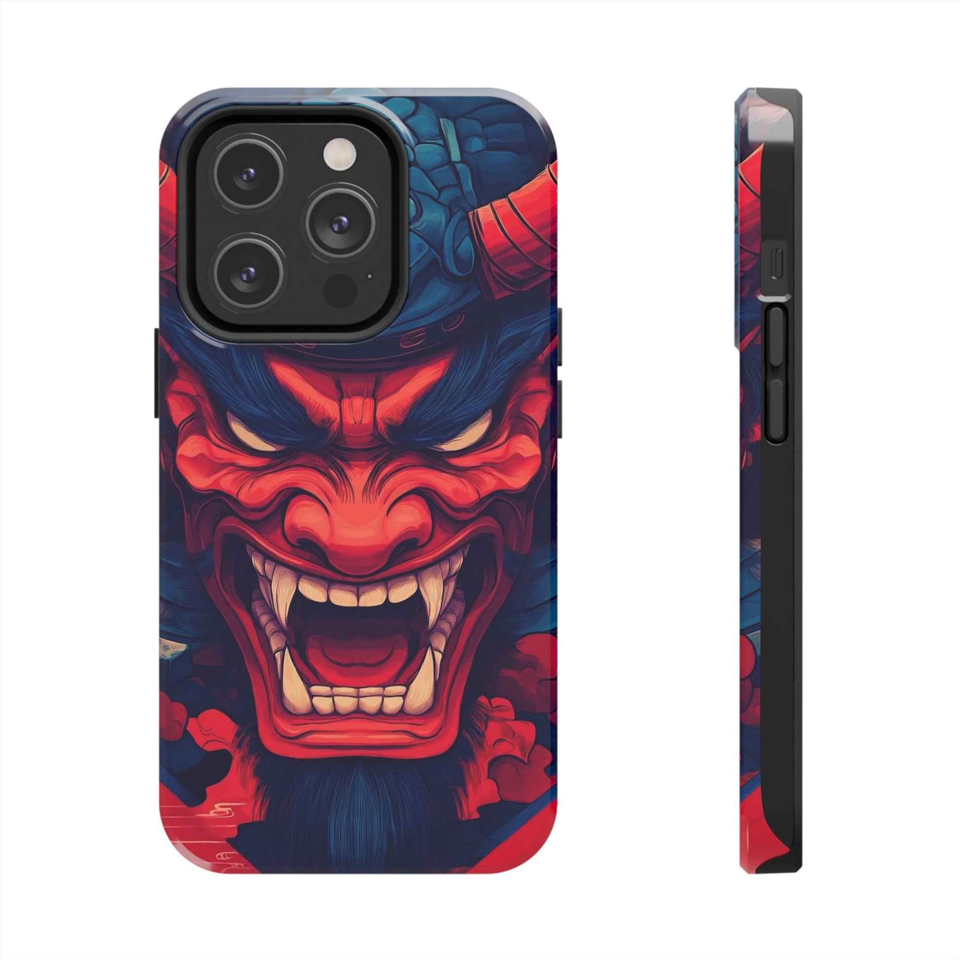 Asian Themed Samurai Mask Phone Cases for Iphones & Samsung Phones