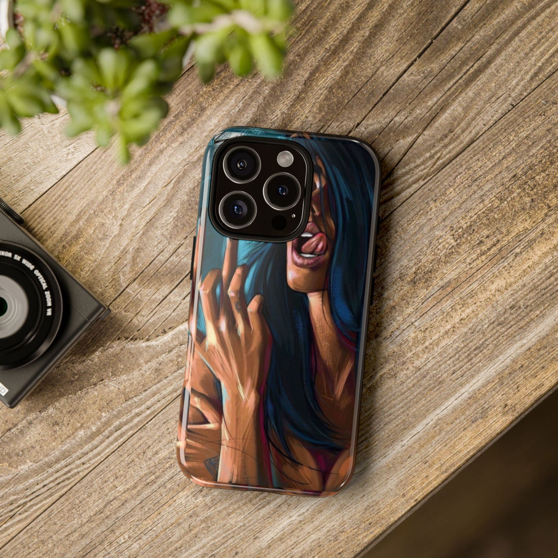 Tough Girl Theme Urban Design Cases for iPhones, Samsung, and Pixel