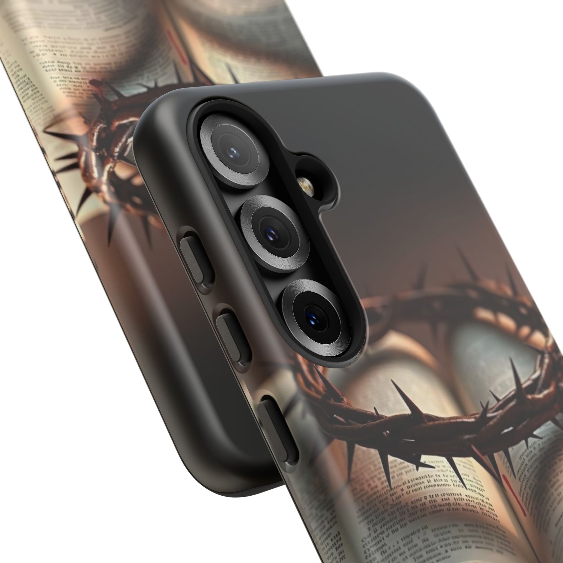 Crown of Thorns and Bible Christian Tough Cases for iPhones, Samsung, and Pixel
