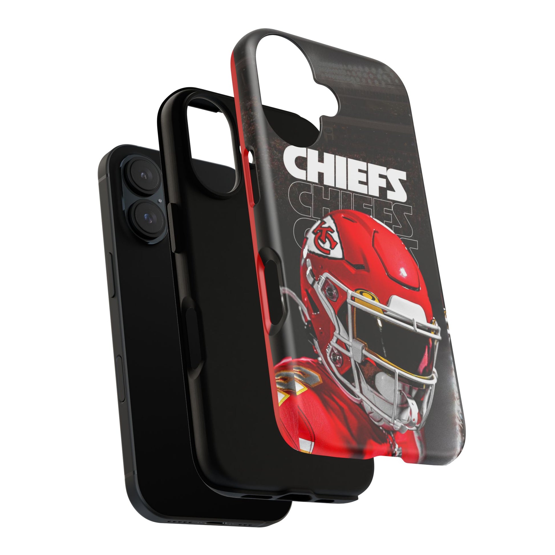 Kansas City Chiefs Football Helmet Logo Tough Cases for iPhones, Samsung, and Pixel