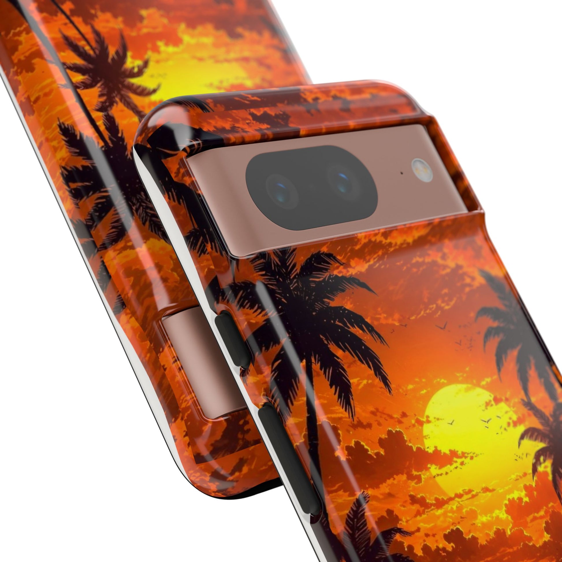 Beautiful Beach Sunset Tough Cases for iPhones, Samsung, and Pixel