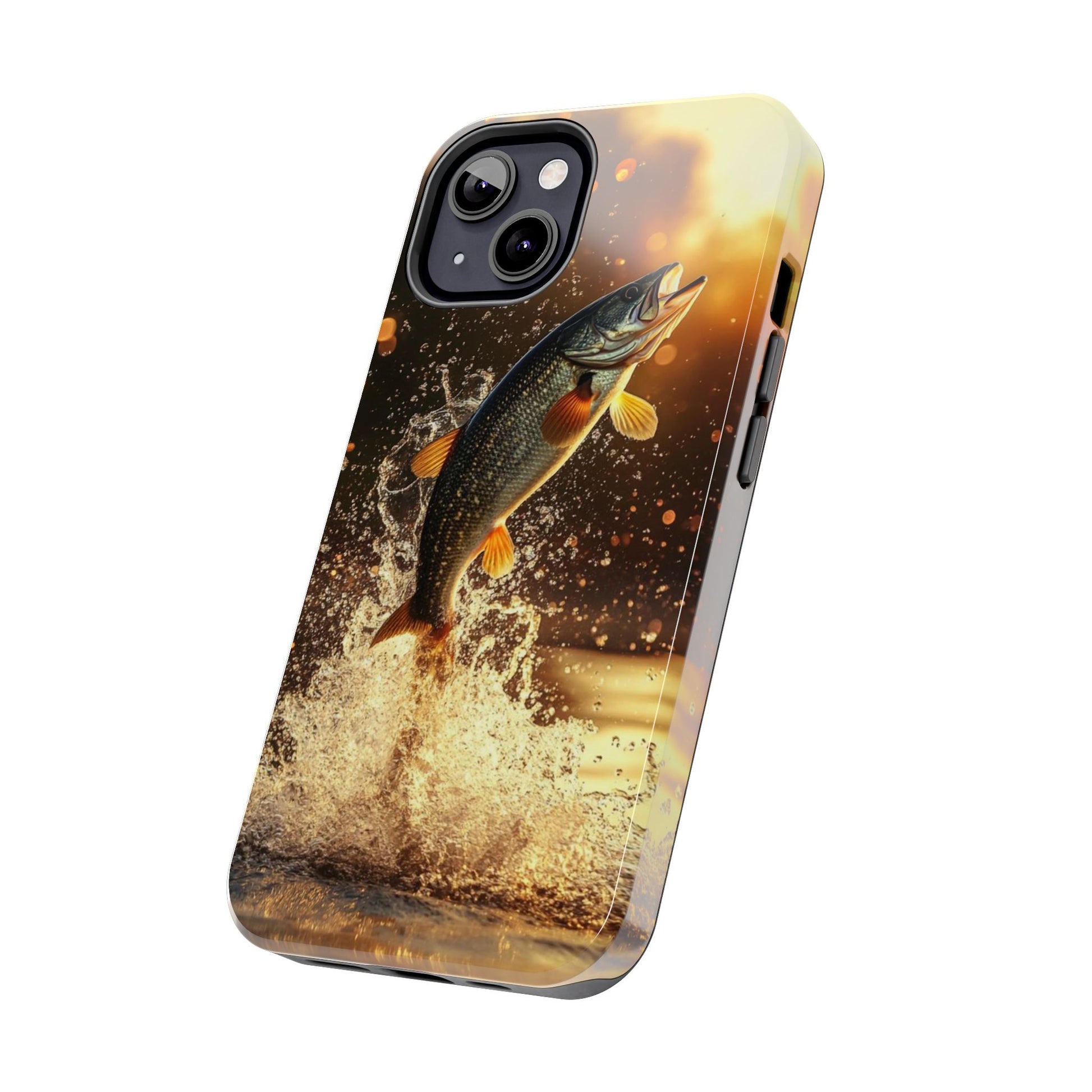Jumping Bass Fish Theme Phone Cases for iPhones & Samsung Phones