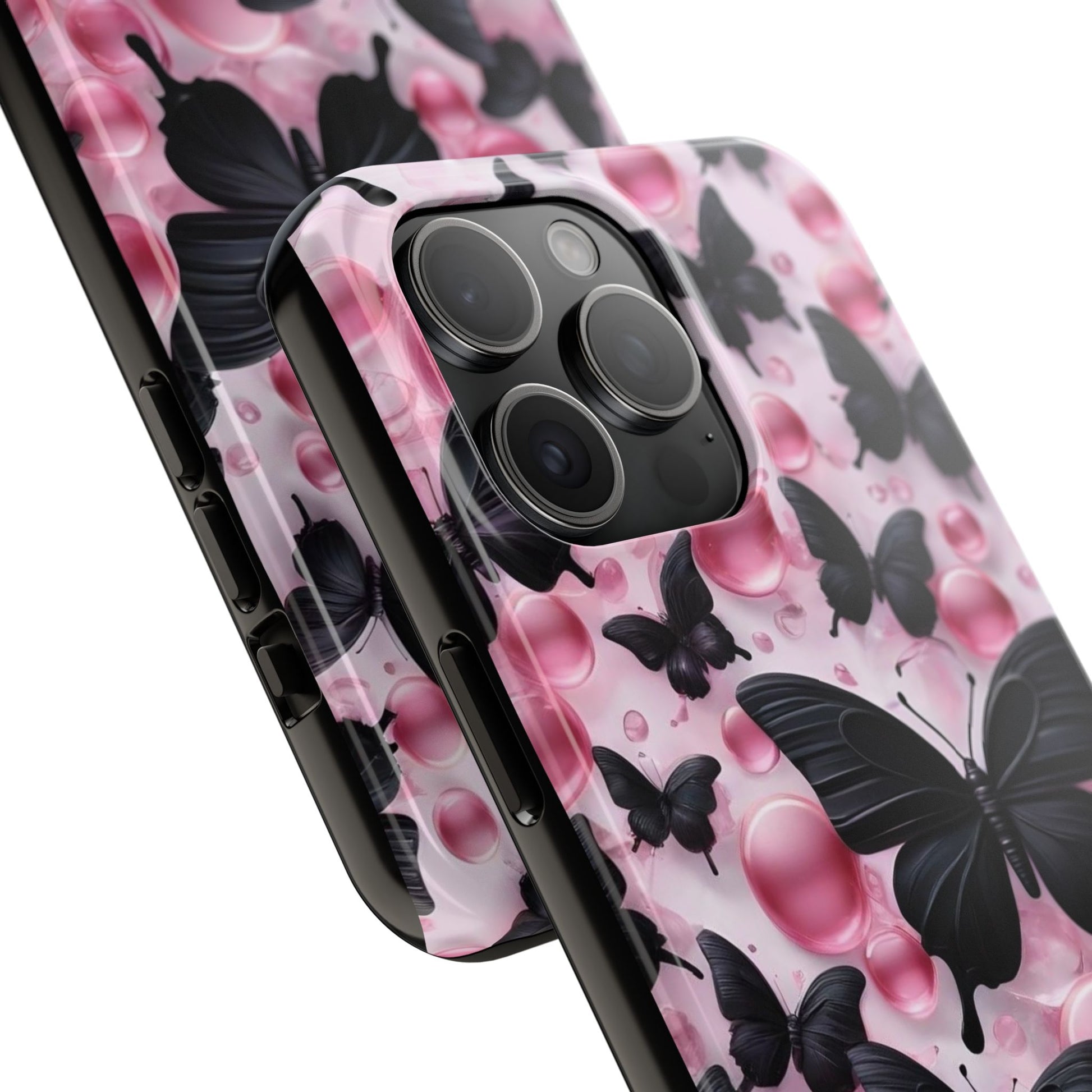 Pearls and Butterflies Theme Phone Cases for iPhones & Samsung Phones