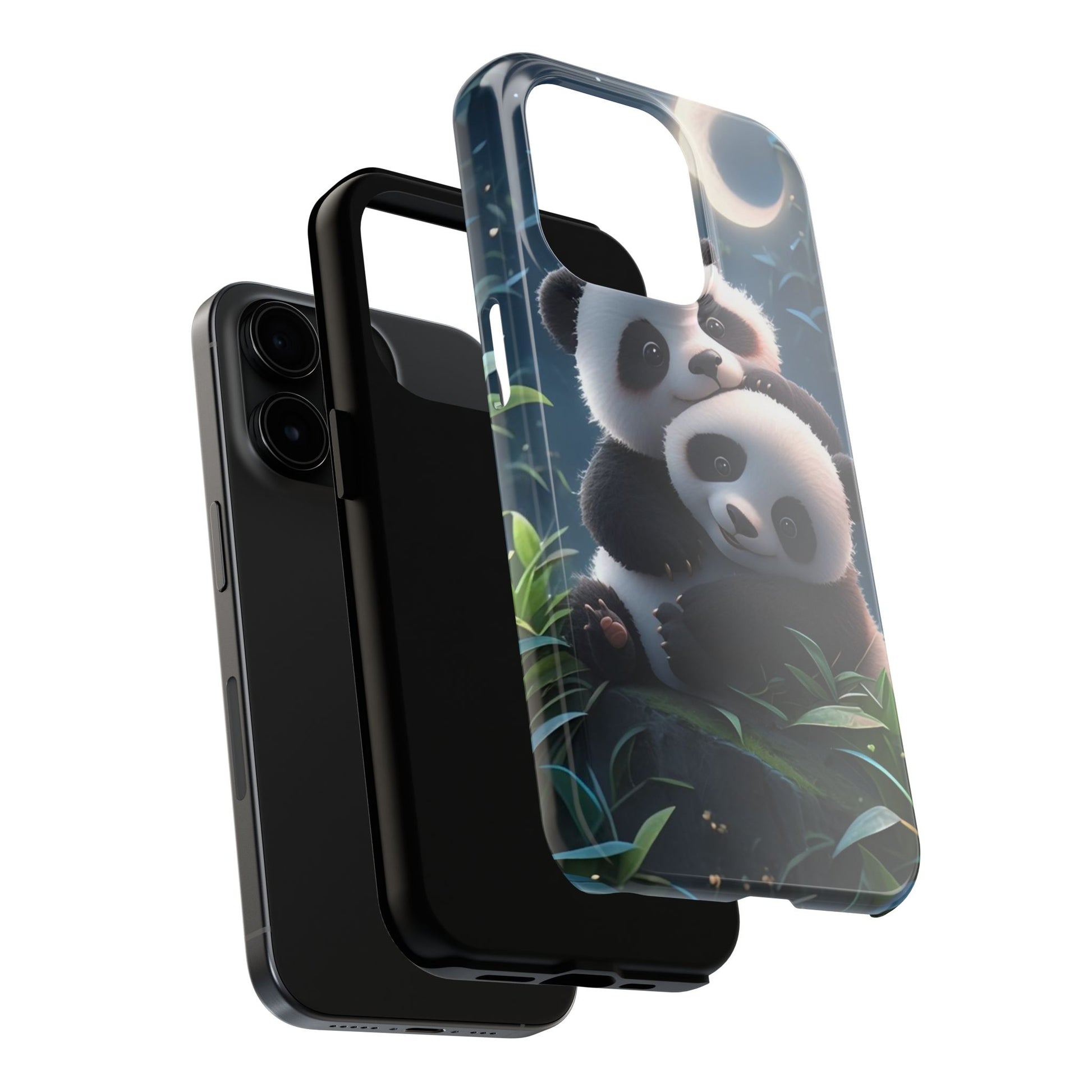 Hugging Pandas Theme Phone Cases for iPhones & Samsung Phones
