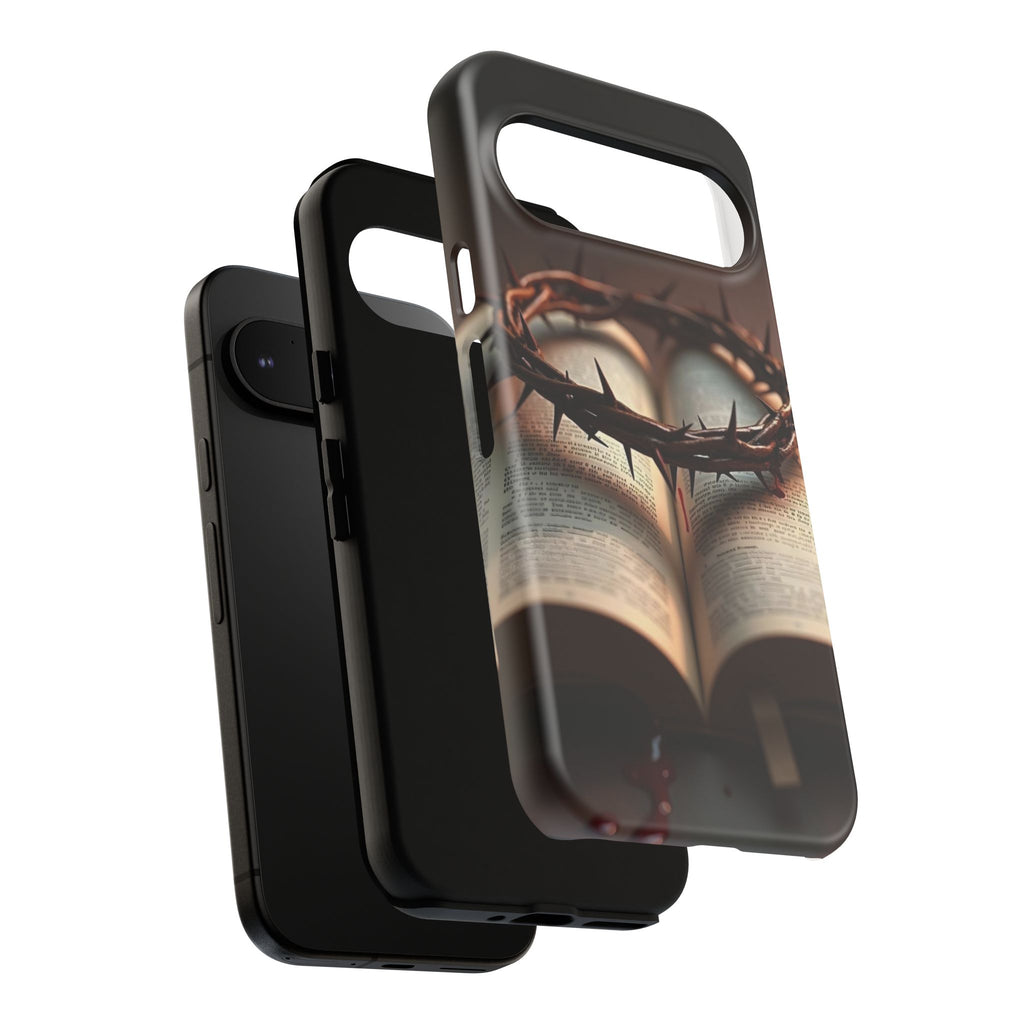 Crown of Thorns and Bible Christian Tough Cases for iPhones, Samsung, and Pixel