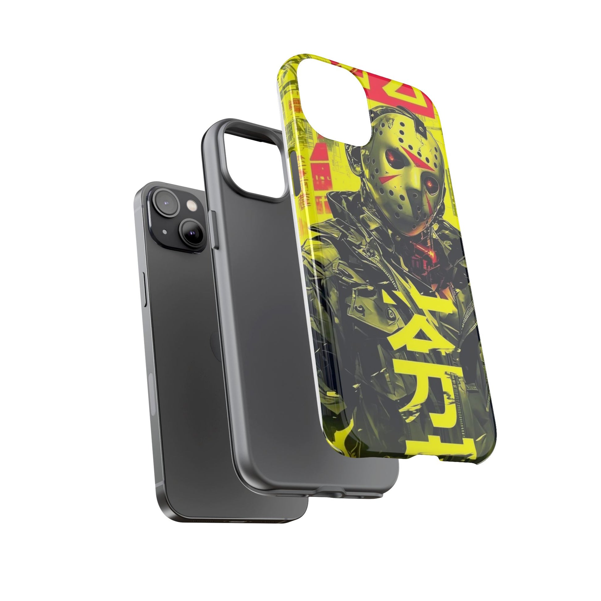 Cyberpunk X Jason Voorhees Tough Cases for iPhones, Samsung, and Pixel