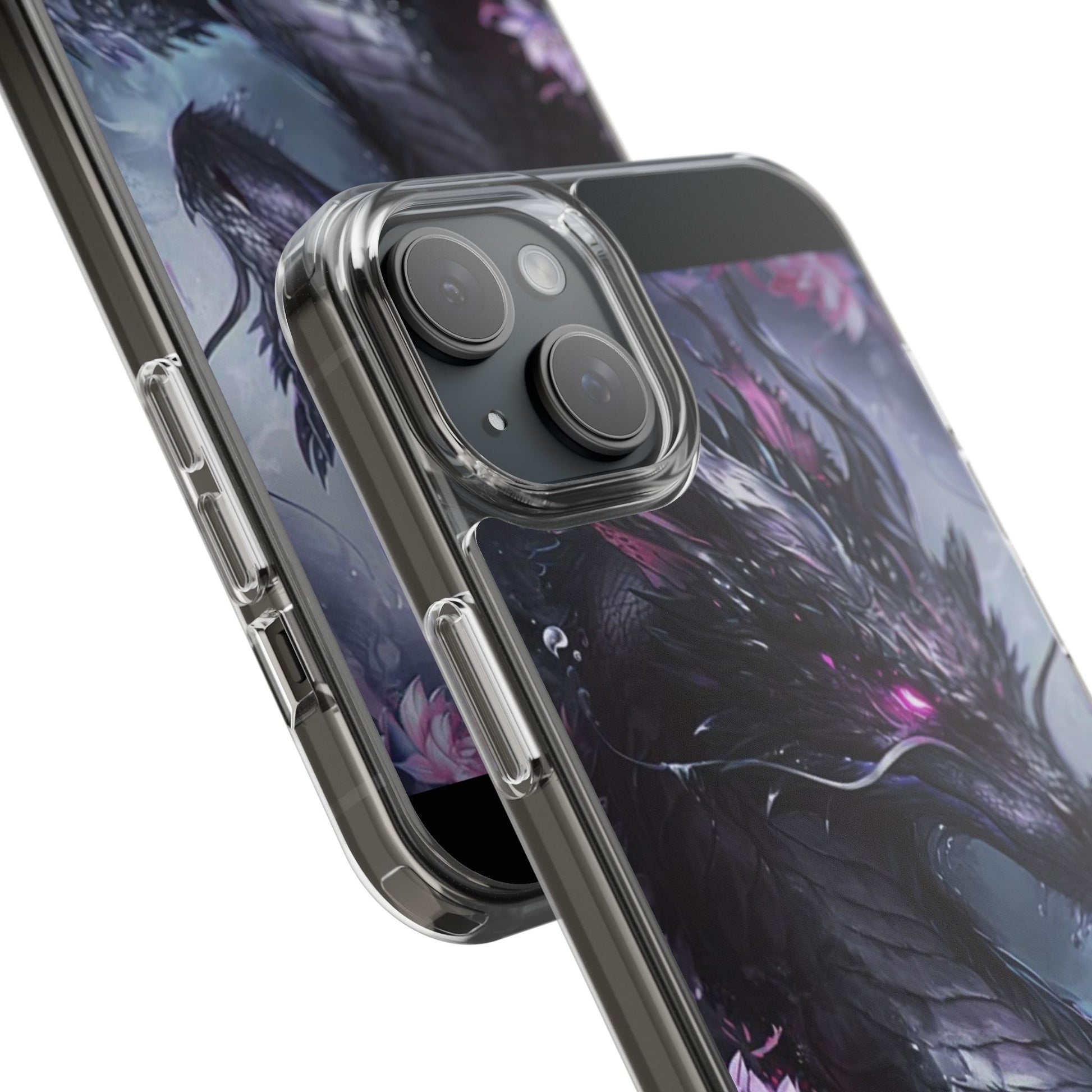 Phone Cases, Purple Dragon Design, iPhone Samsung Case, Protective Cover, Unique