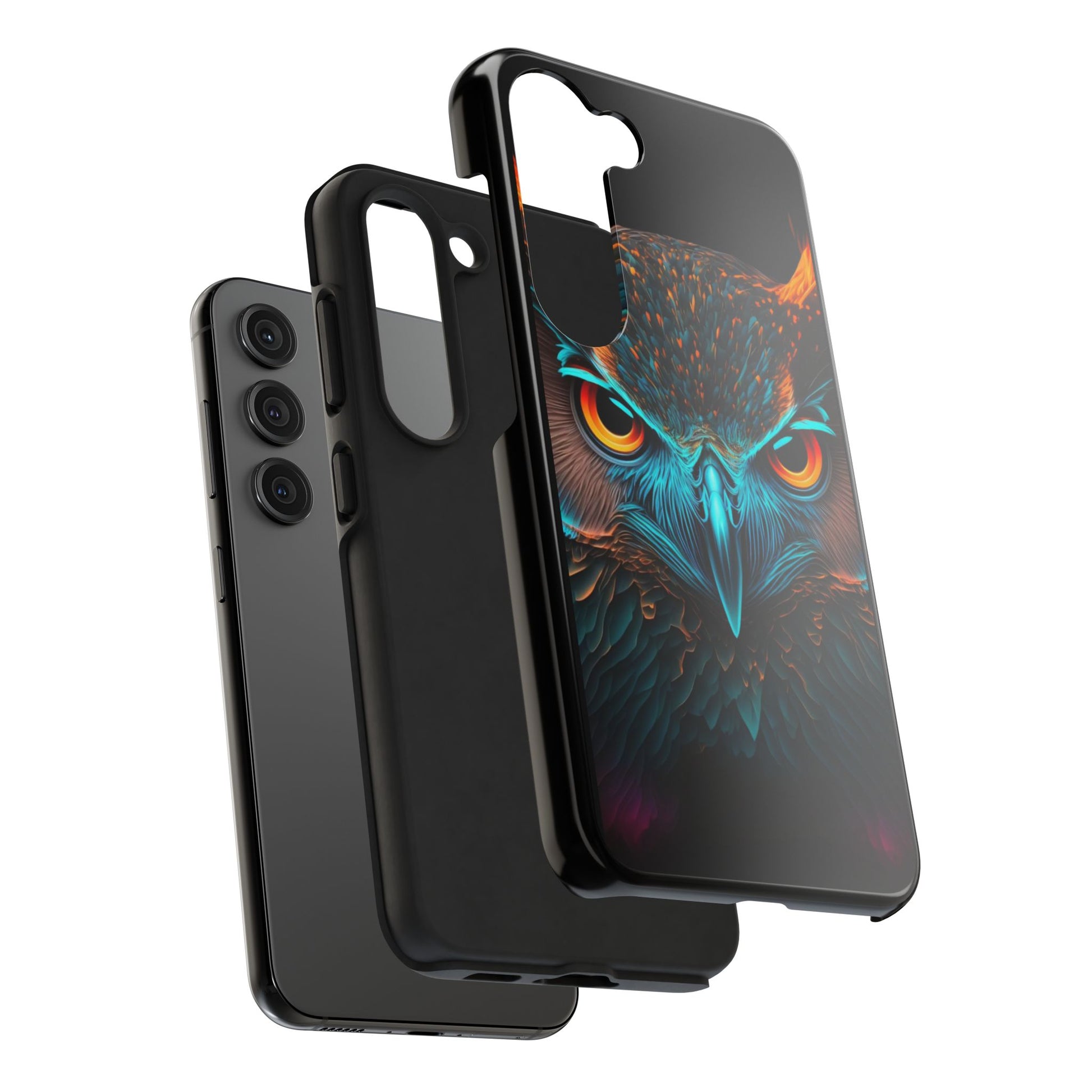 Neon Owl Theme Phone Cases for iPhones & Samsung Phones