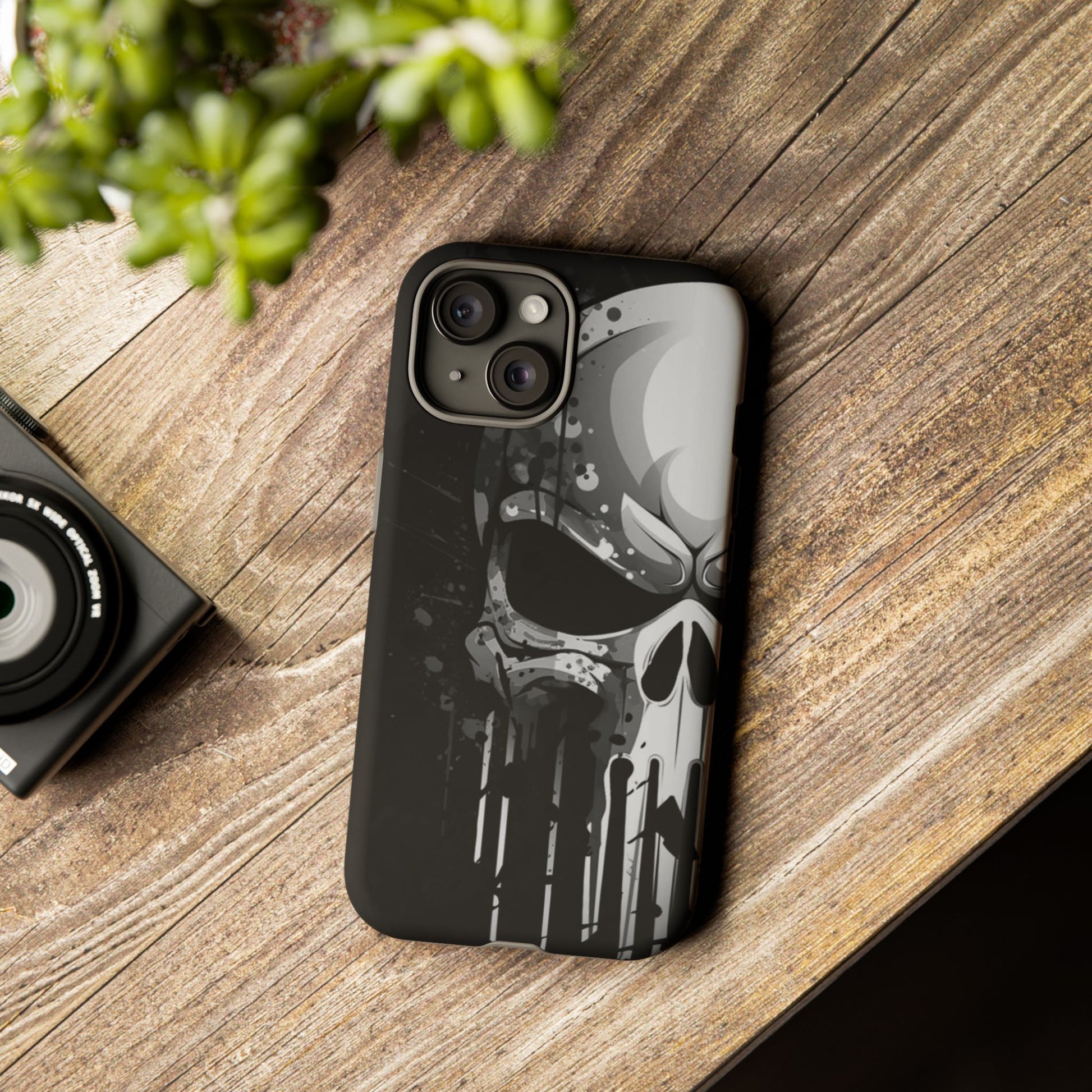 Punisher Skull Tough Cases for iPhones, Samsung, and Pixel