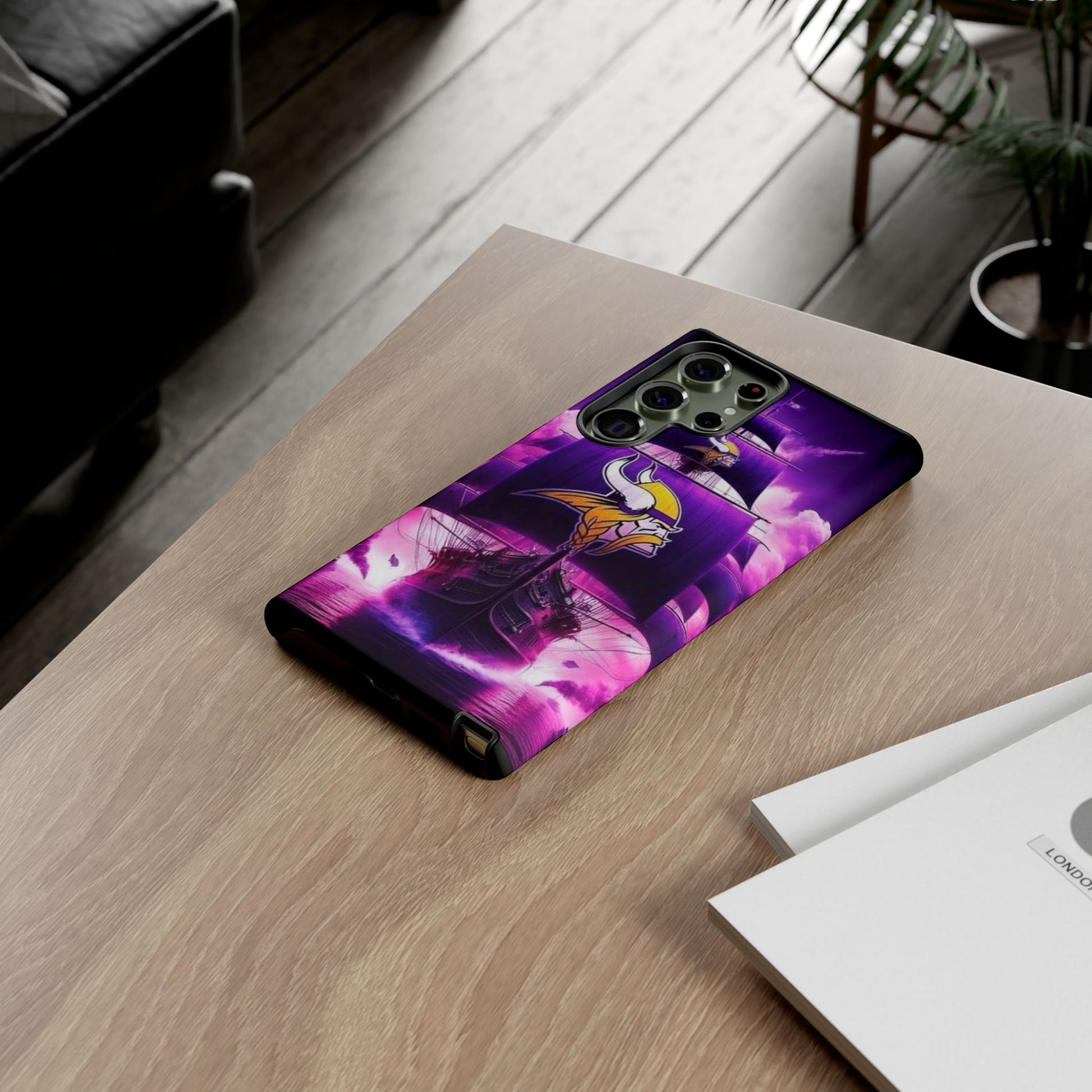 Minnesota Vikings Ship Football Phone Case, Tough Cases for iPhones, Samsung, and Pixel