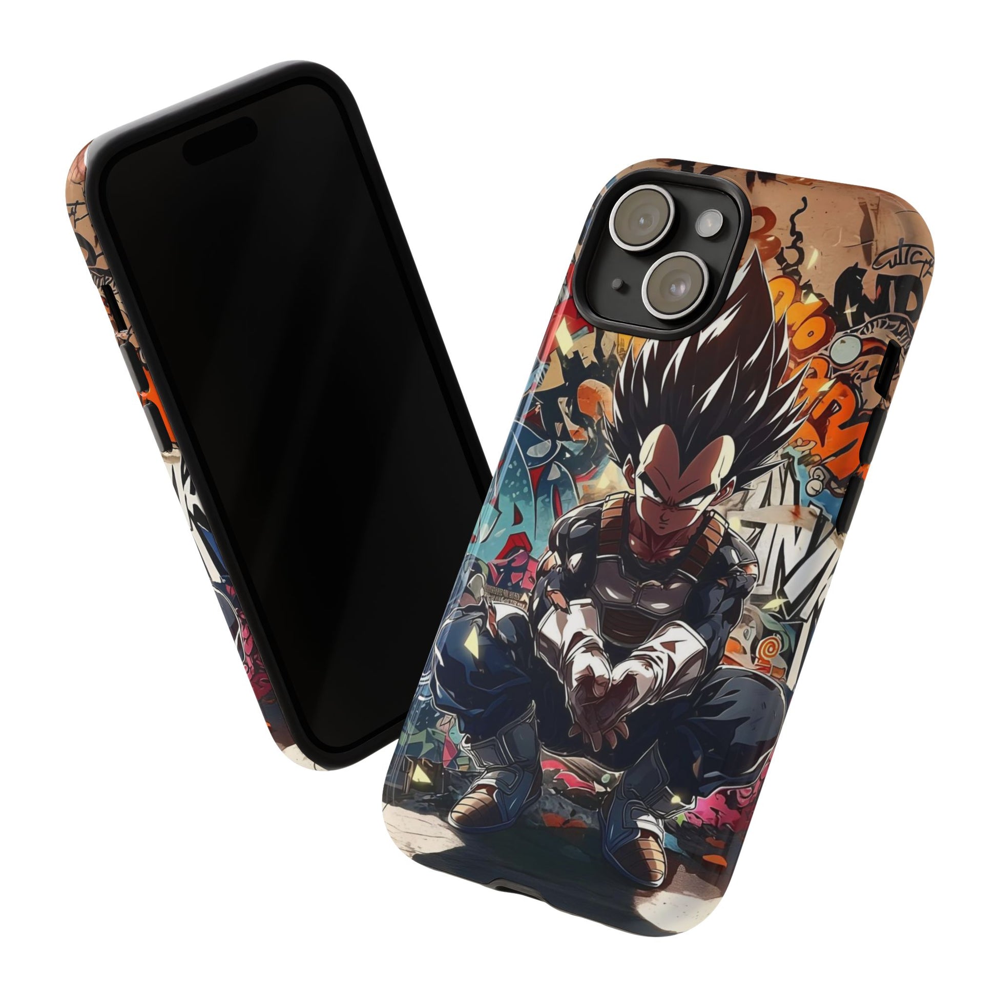 Anime Vegeta Dragon ball Z Tough Cases for iPhones, Samsung, and Pixel