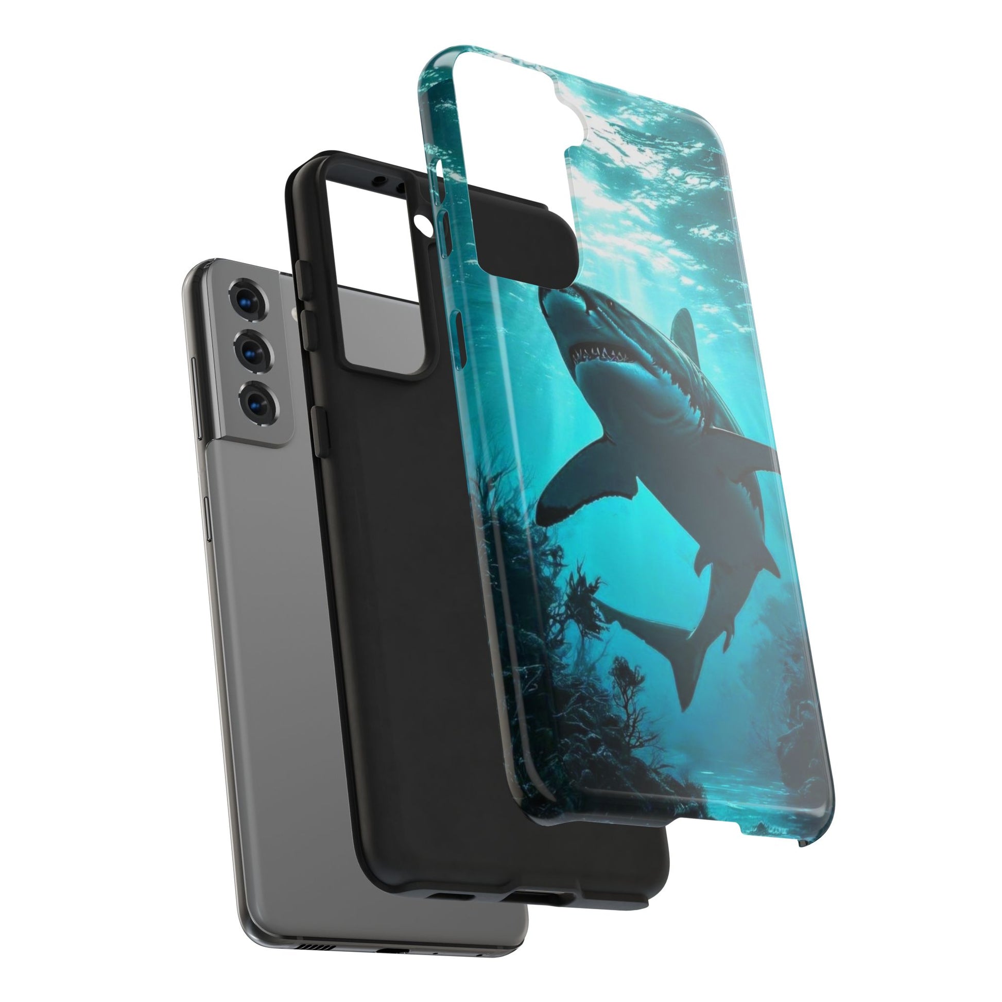 Killer Shark Theme Phone Cases for iPhones & Samsung Phones