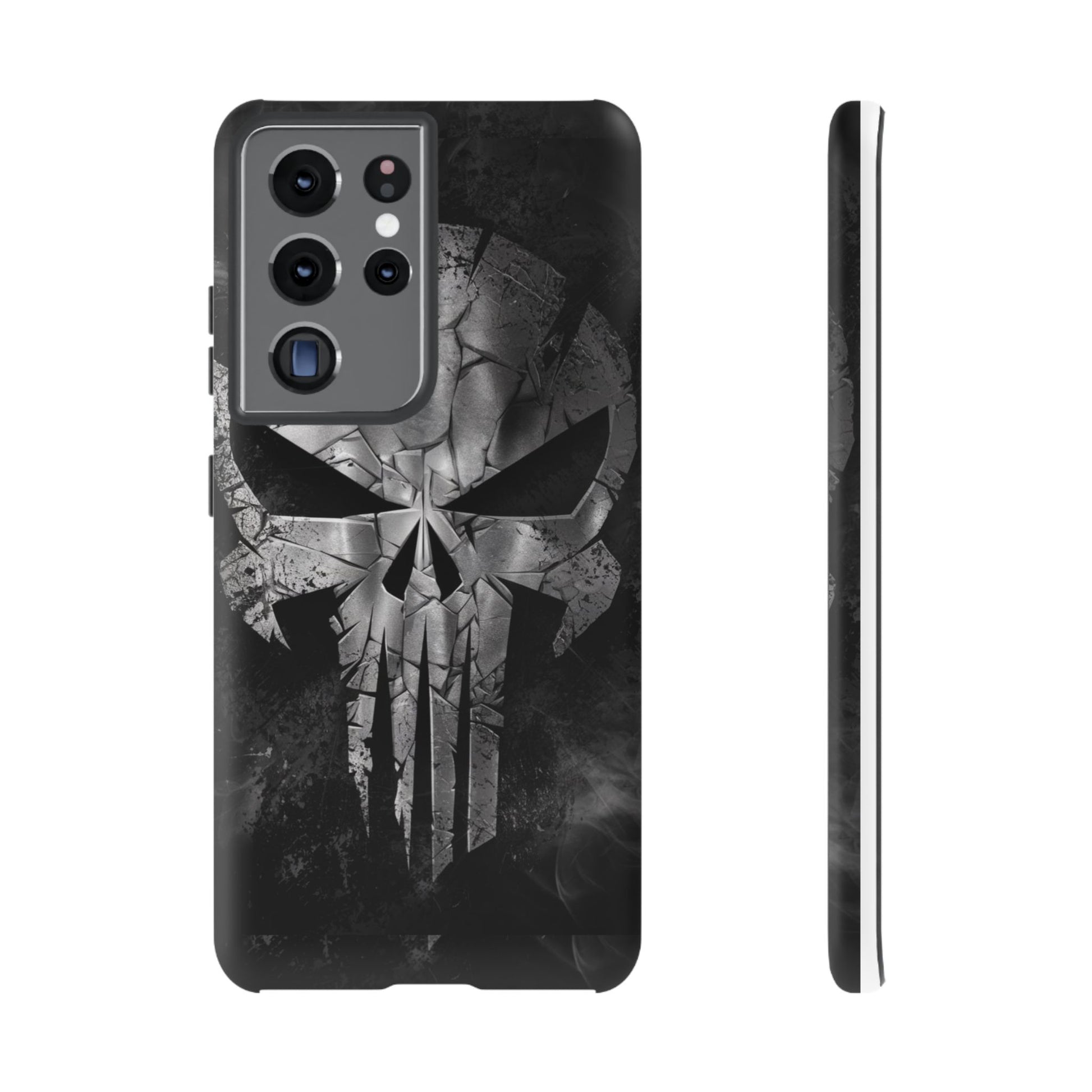The Punisher Logo Art Tough Cases for iPhones, Samsung, and Pixel