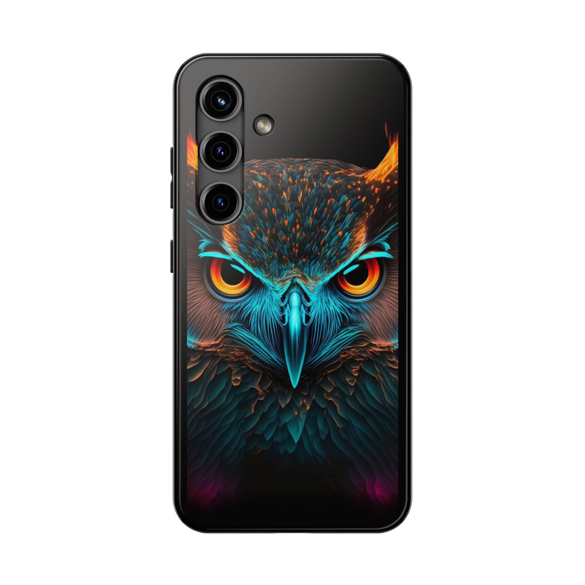 Neon Owl Theme Phone Cases for iPhones & Samsung Phones