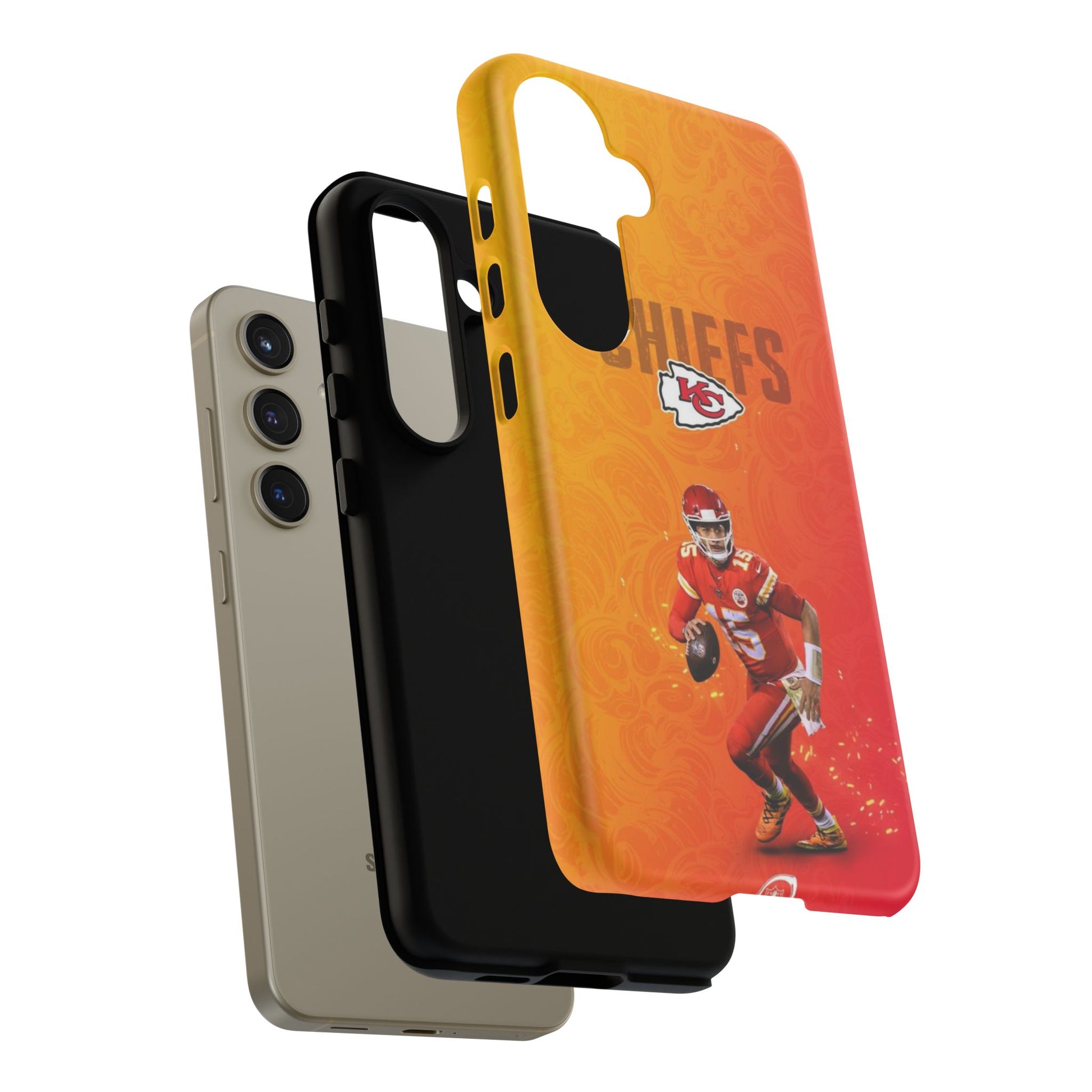Kansas City Chiefs Patrick Mahomes Football Tough Cases for iPhones, Samsung, and Pixel