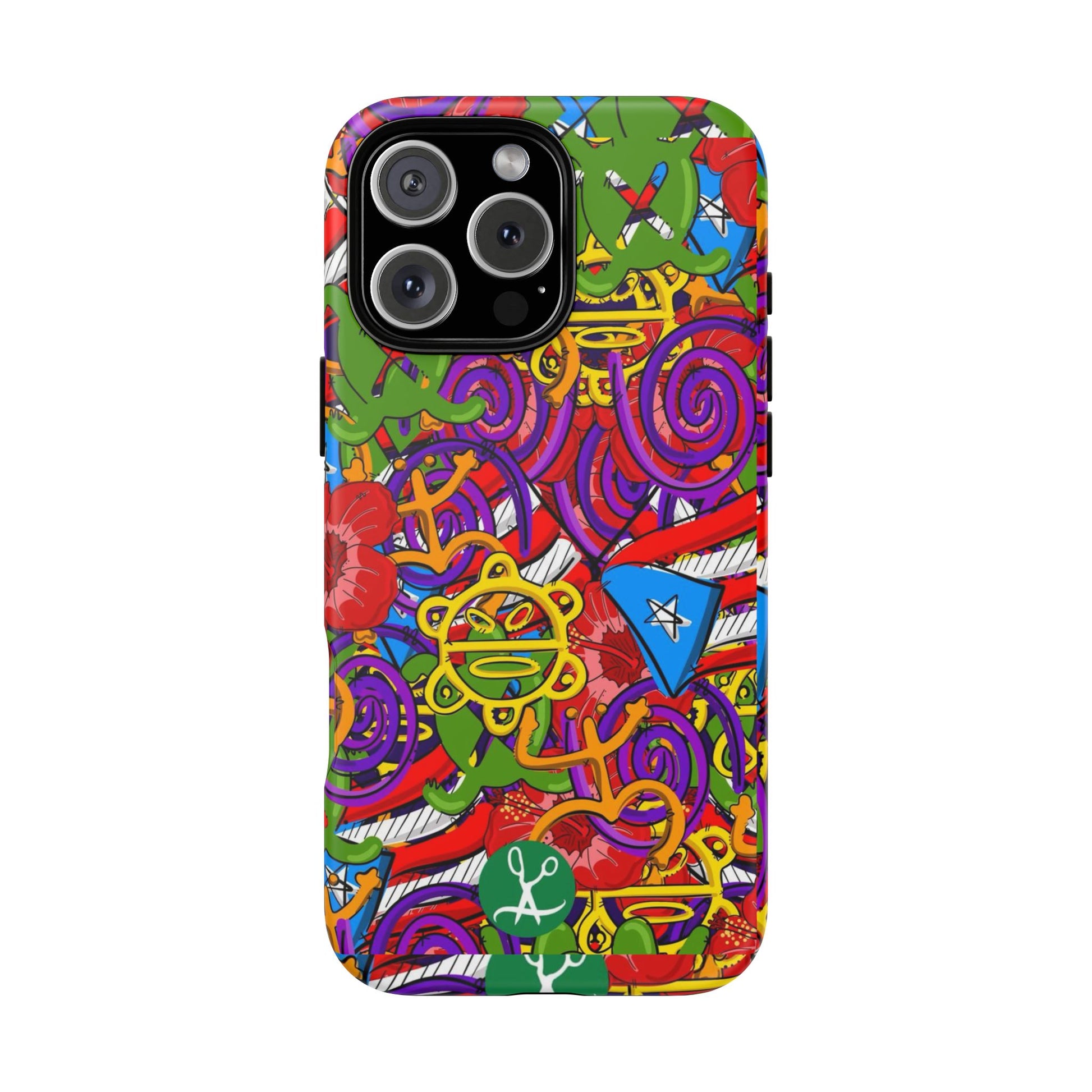 Puerto Rico Taino Tribal Art Tough Cases for iPhones, Samsung, and Pixel