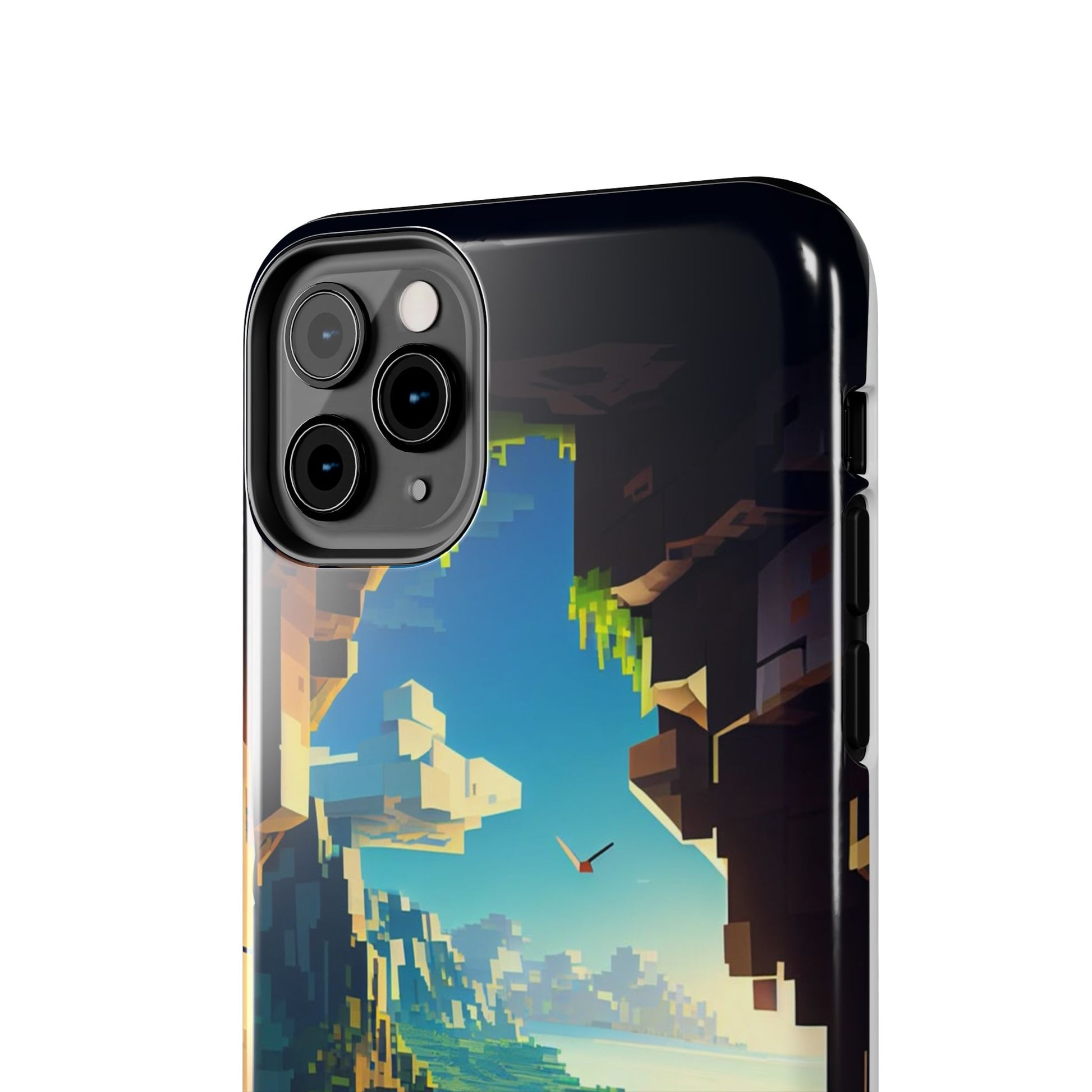 World of Minecraft Tough Phone Cases for Iphones & Samsung Phones Durable