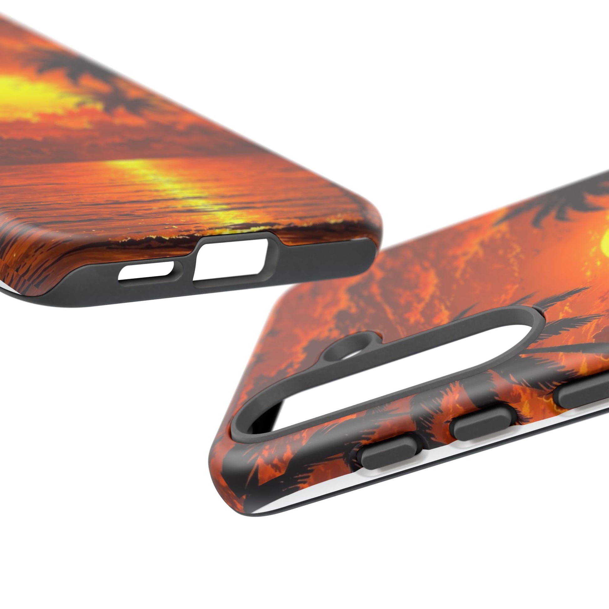 Beautiful Beach Sunset Tough Cases for iPhones, Samsung, and Pixel
