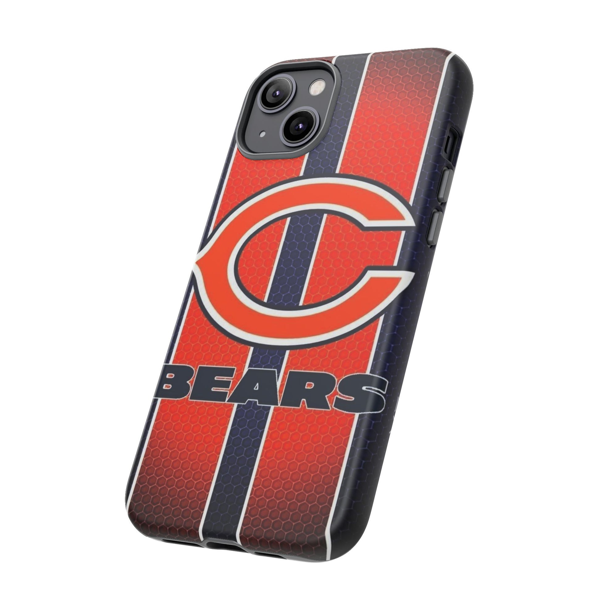 Chicago Bears Stripes Football Phone Case, Tough Cases for iPhones, Samsung, and Pixel