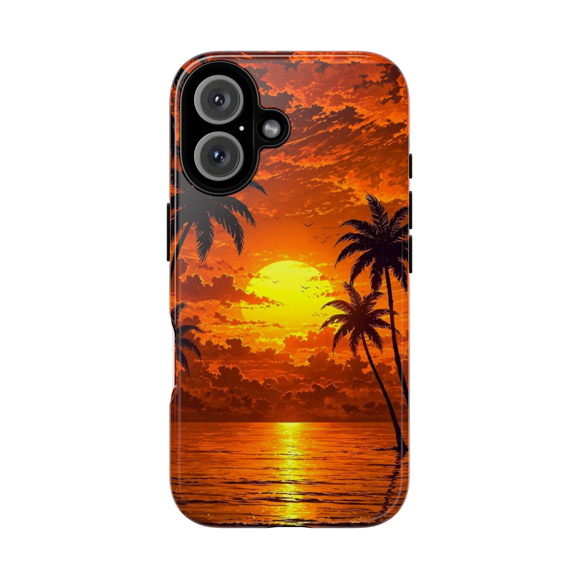 Beautiful Beach Sunset Tough Cases for iPhones, Samsung, and Pixel