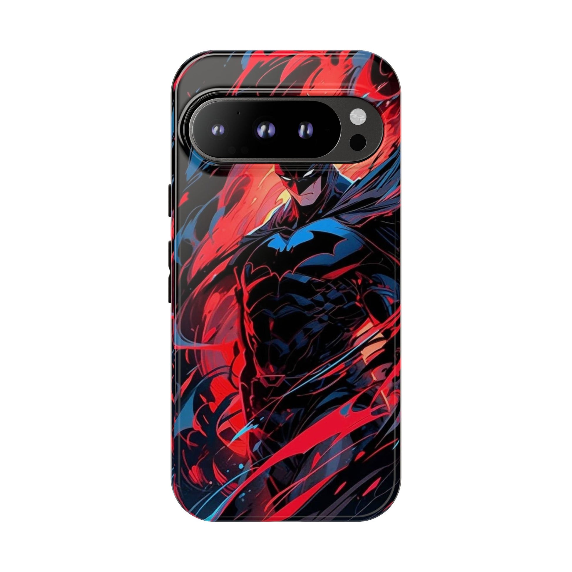 The Dark Knight Batman Art Tough Cases for iPhones, Samsung, and Pixel