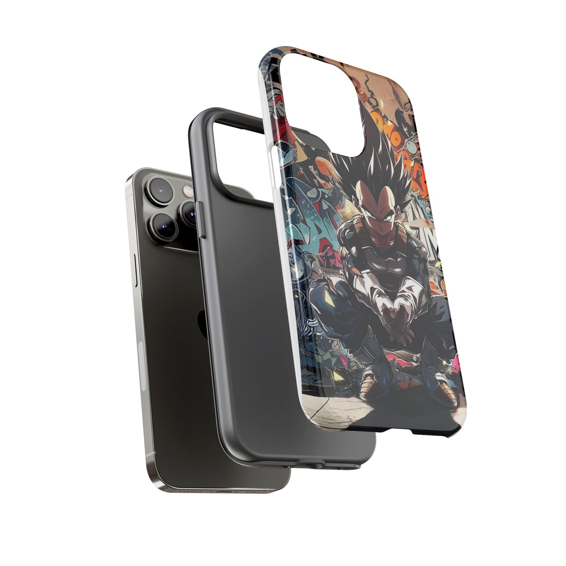 Anime Vegeta Dragon ball Z Tough Cases for iPhones, Samsung, and Pixel