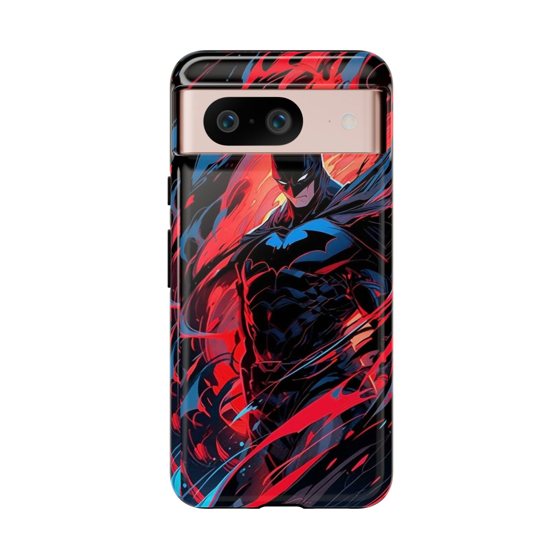 The Dark Knight Batman Art Tough Cases for iPhones, Samsung, and Pixel