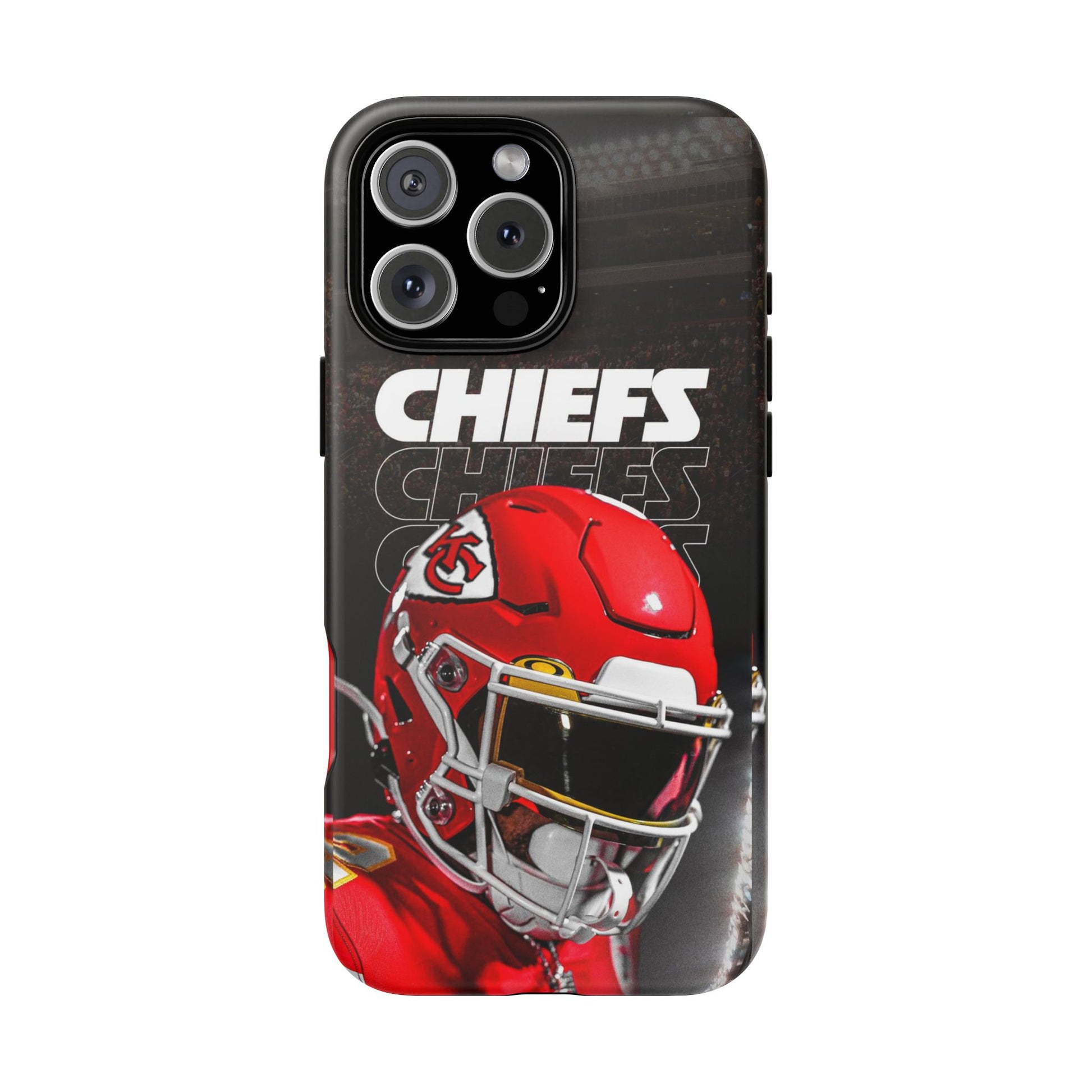 Kansas City Chiefs Football Helmet Logo Tough Cases for iPhones, Samsung, and Pixel