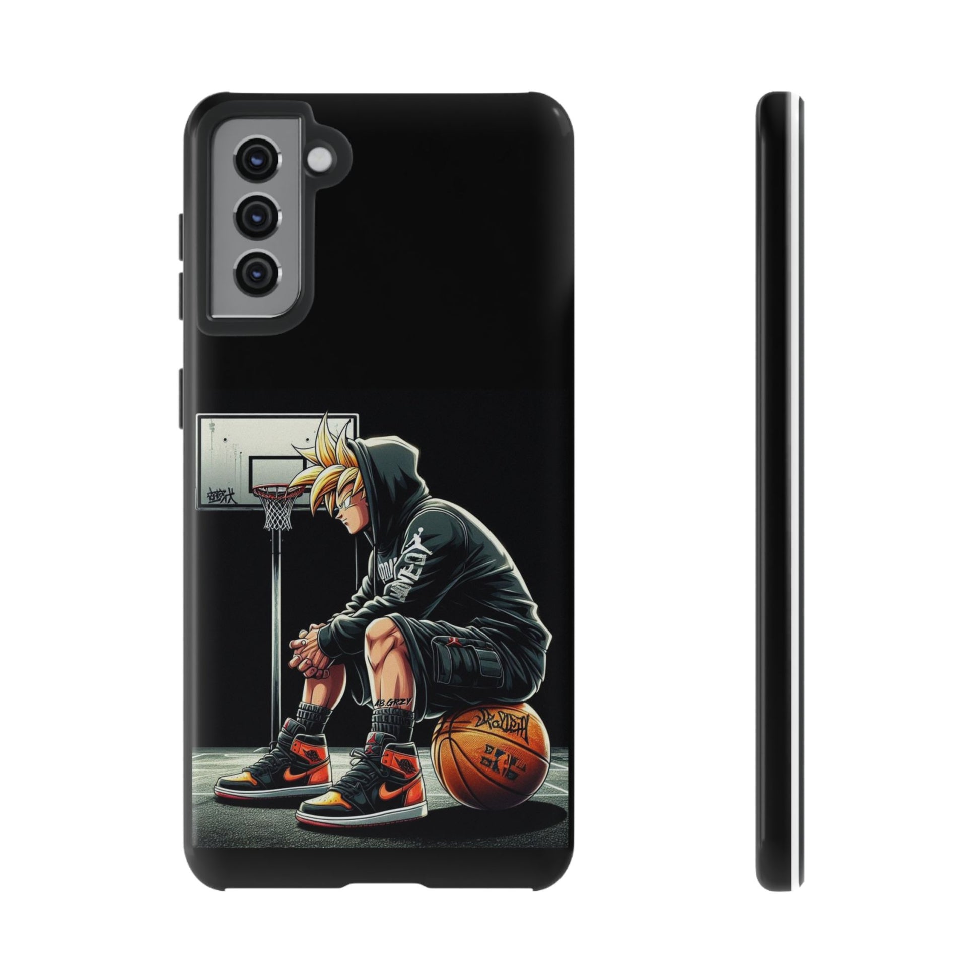 Son Goku Basketball Tough Cases for iPhones, Samsung, and Pixel