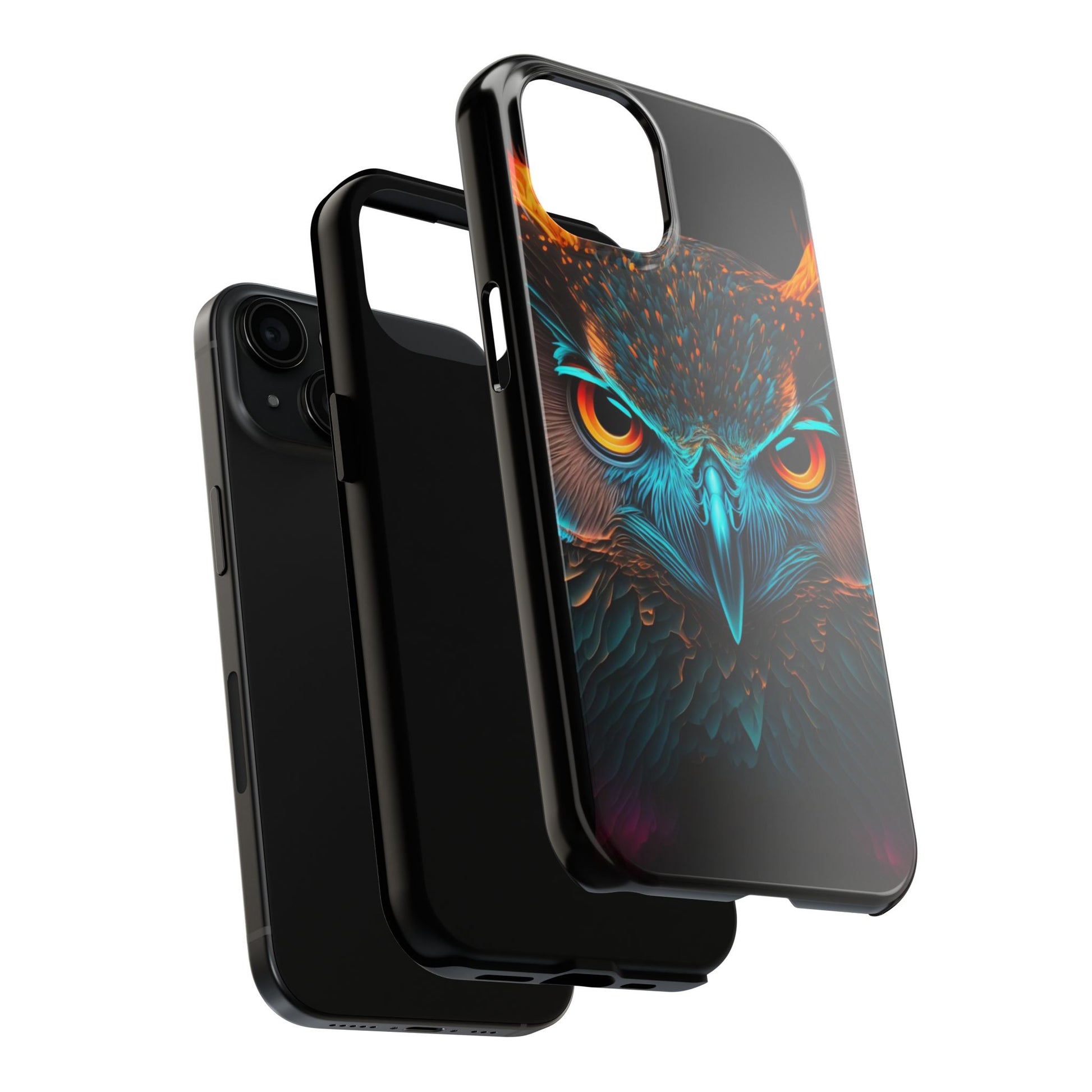 Neon Owl Theme Phone Cases for iPhones & Samsung Phones
