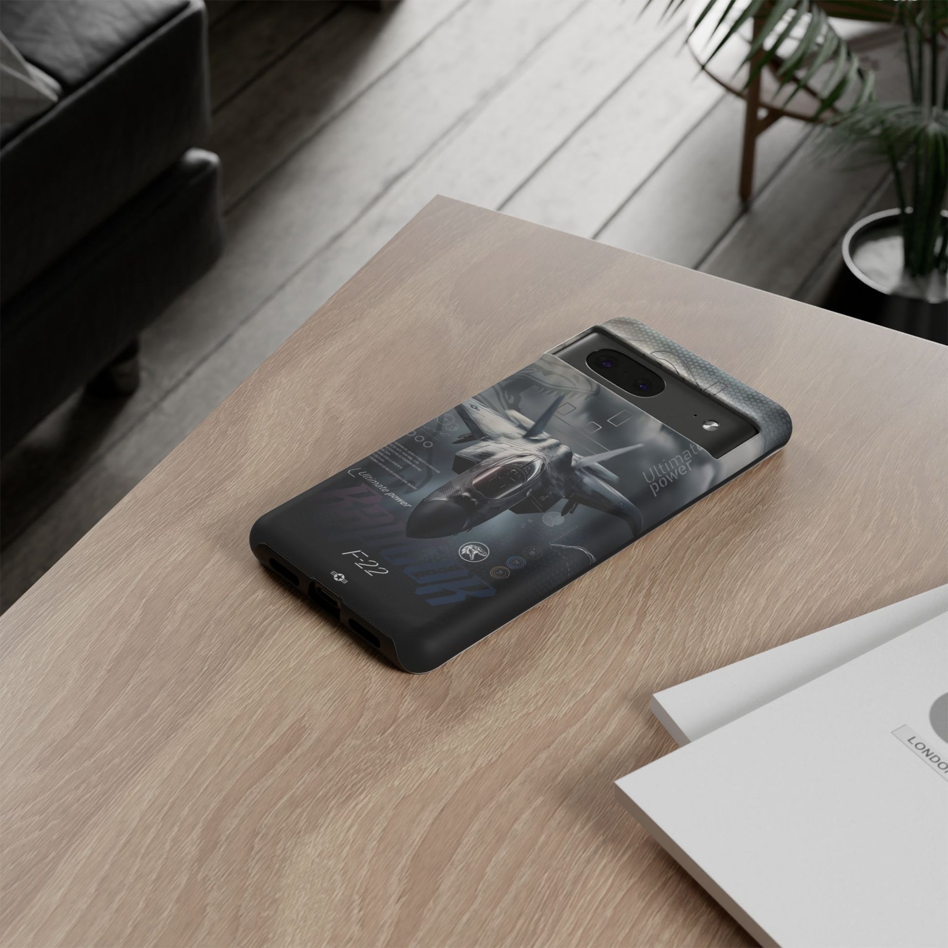 F-22 Raptor Fighter Jet Tough Cases for iPhones, Samsung, and Pixel