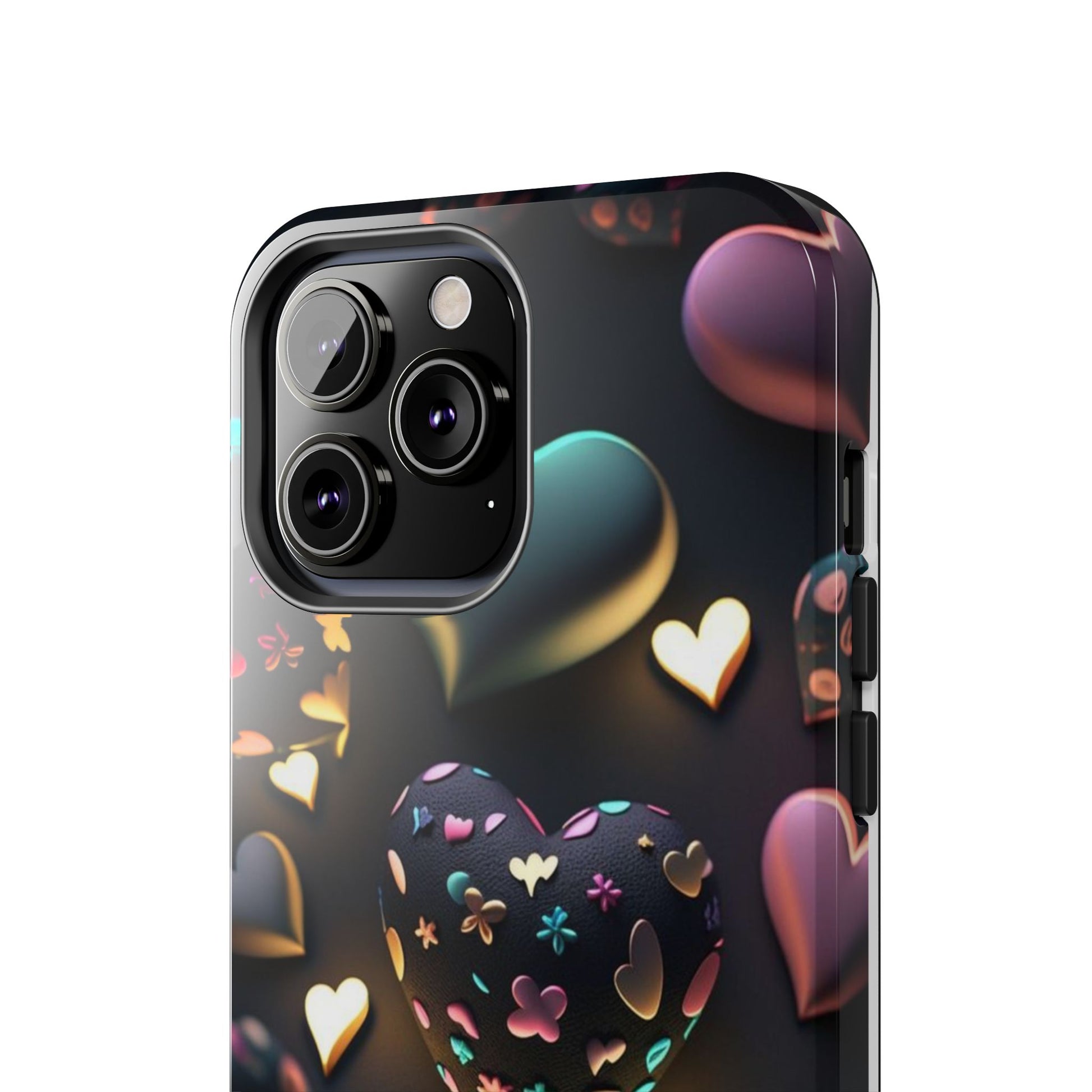 Floating Hearts Themed Tough Phone Cases for Iphones & Samsung Phones