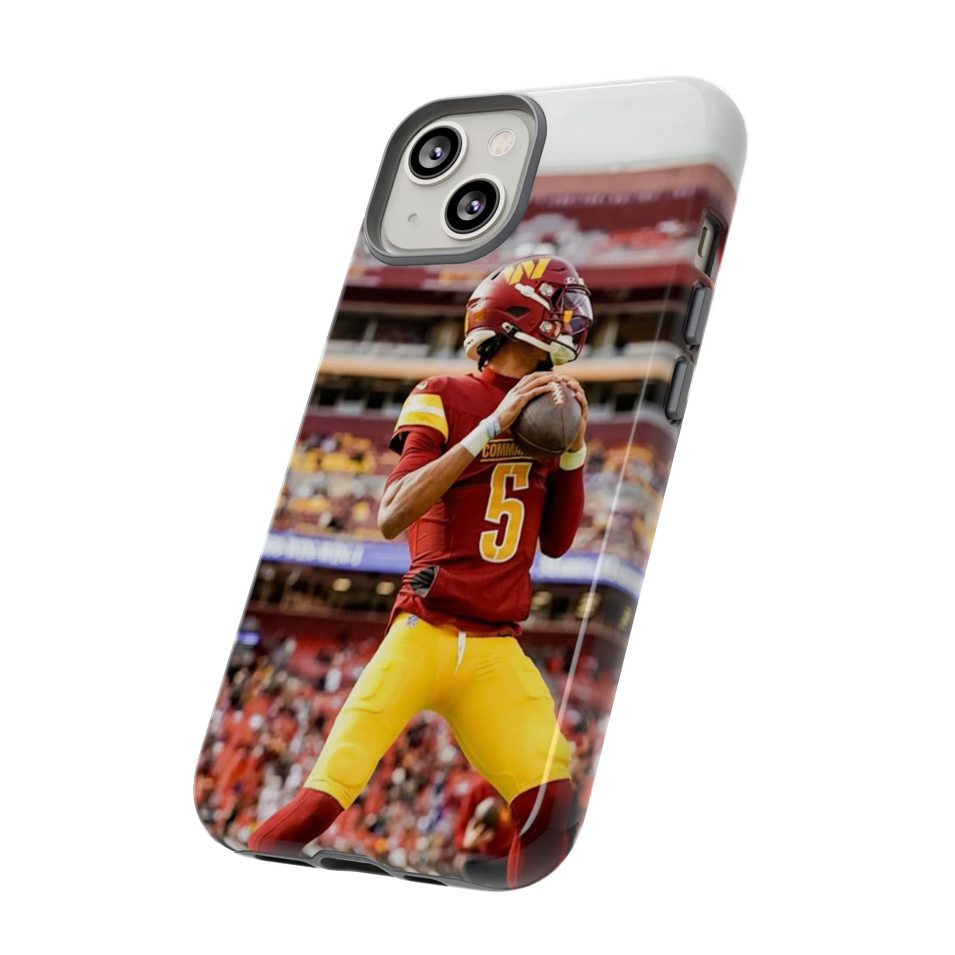 Jayden Daniels Washington Football Tough Cases for iPhones, Samsung, and Pixel