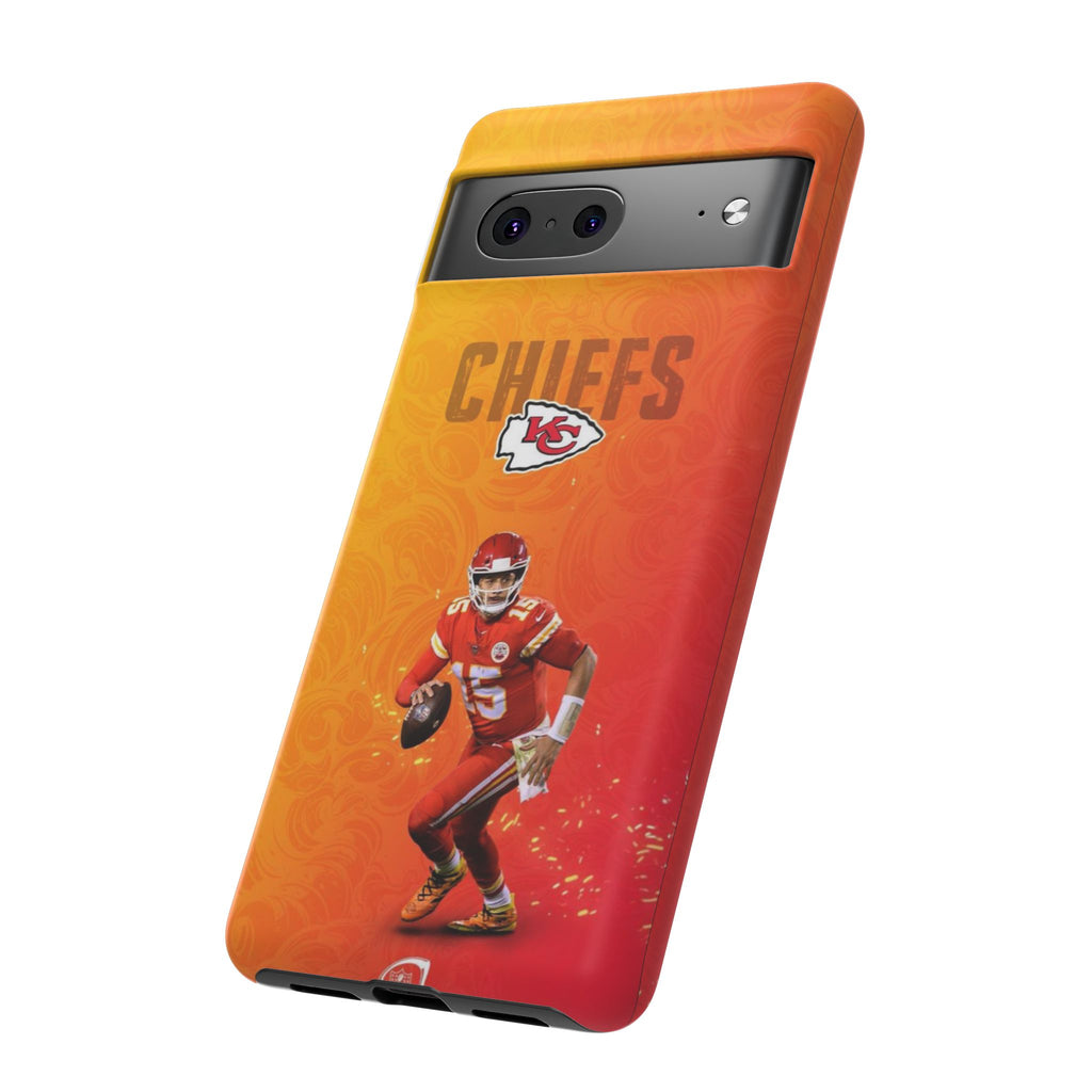 Kansas City Chiefs Patrick Mahomes Football Tough Cases for iPhones, Samsung, and Pixel
