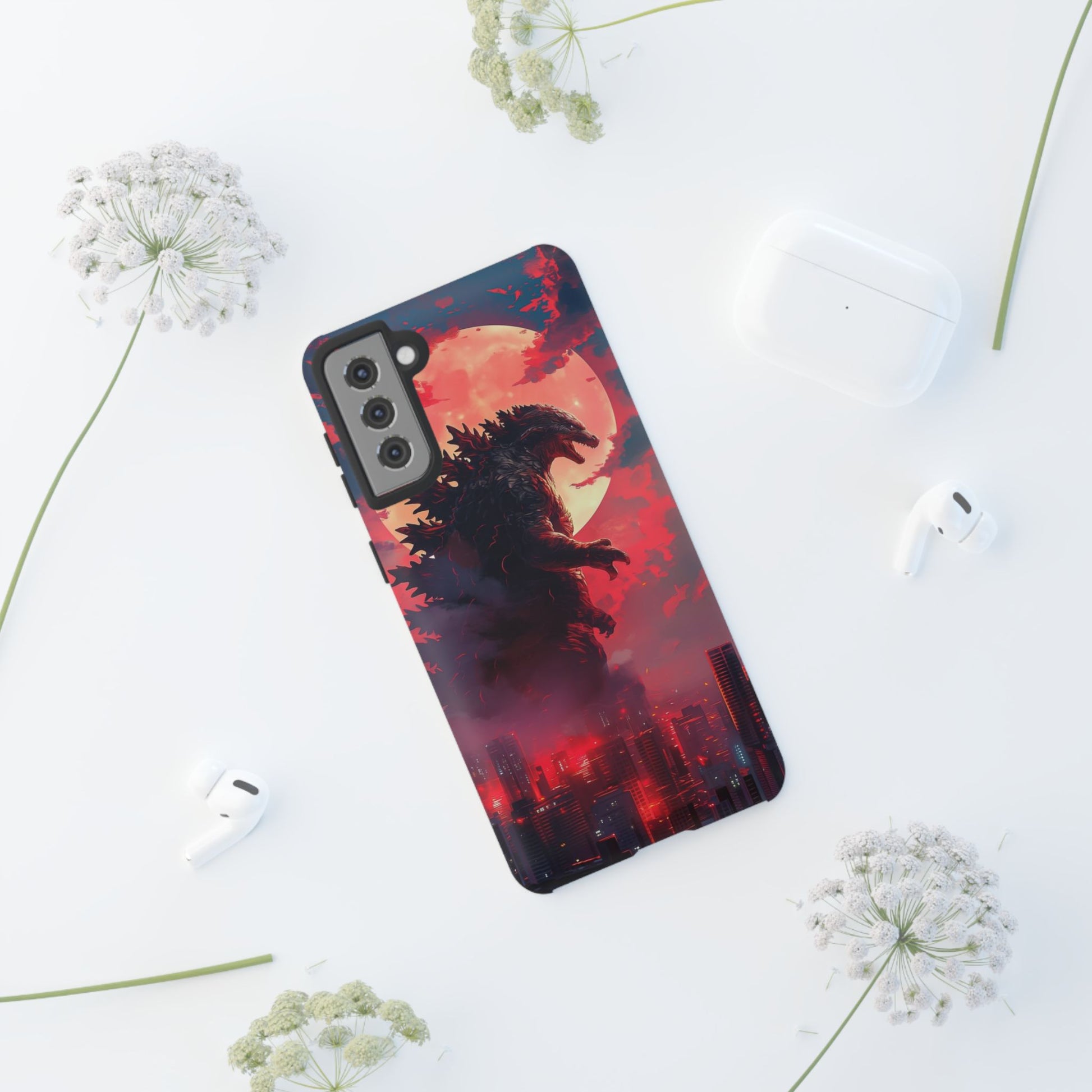 King of Monsters Godzilla Tough Phone Cases for iPhones, Samsung, and Pixel
