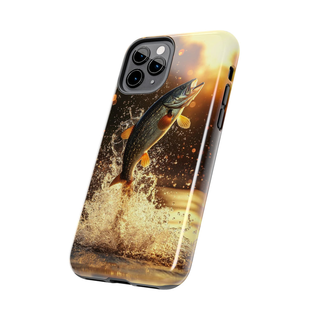 Jumping Bass Fish Theme Phone Cases for iPhones & Samsung Phones