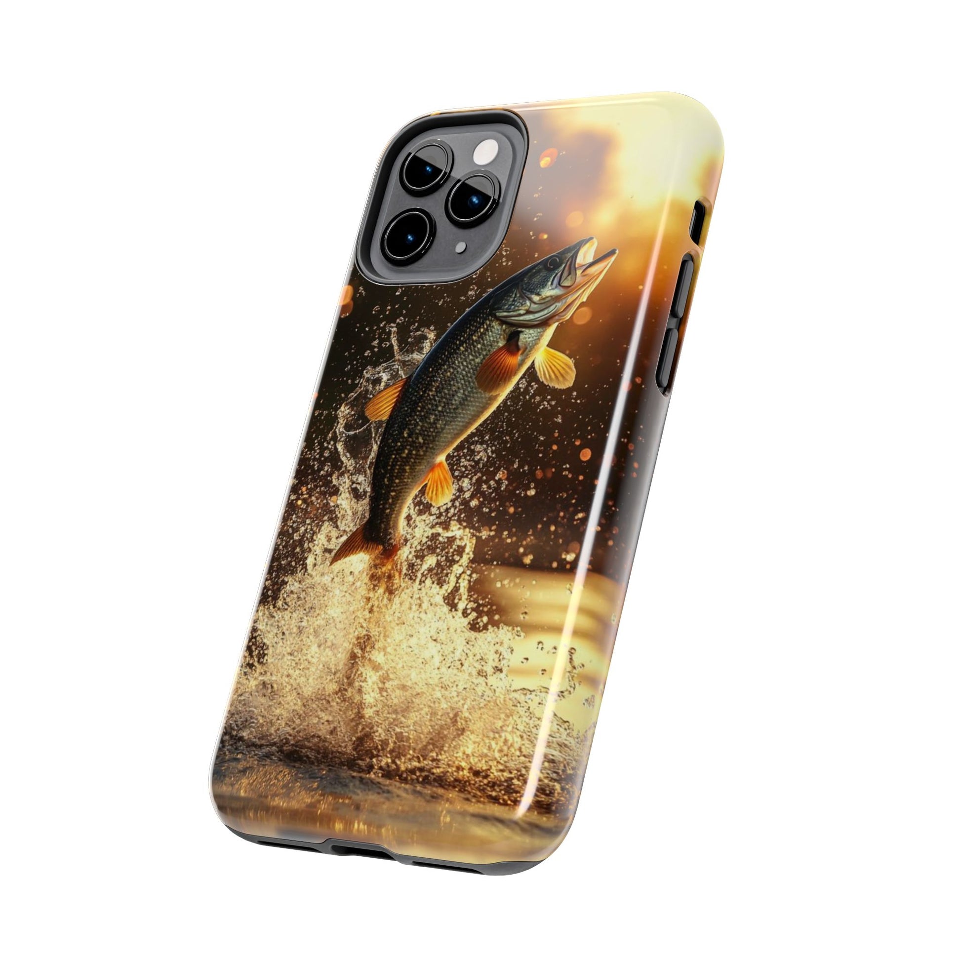 Jumping Bass Fish Theme Phone Cases for iPhones & Samsung Phones